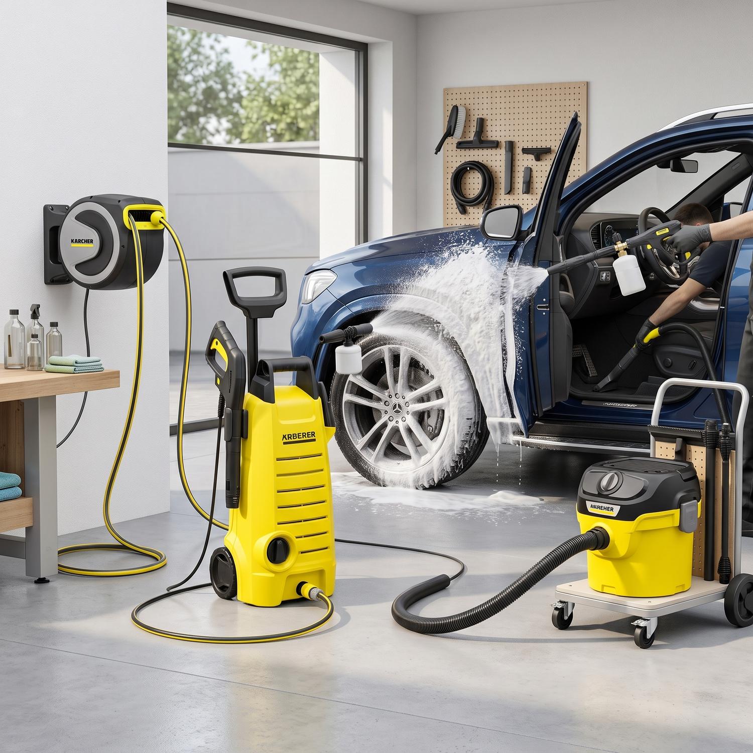Hidrolavadora Kärcher K1CAR 1650 PSI con Aspiradora KWD1 — imagen 2
