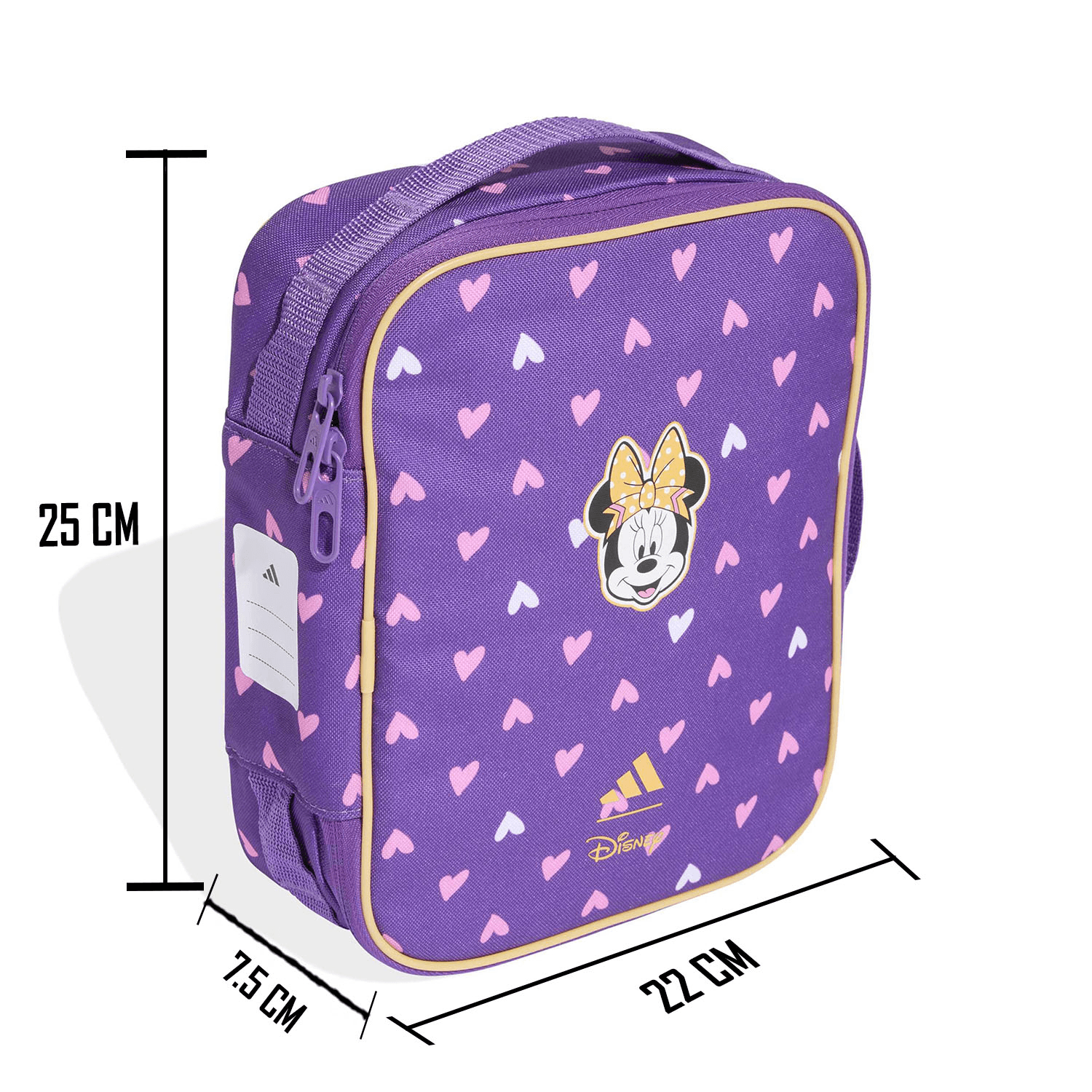 Lonchera Adidas Minnie Mouse Disney Niña Escolar Lila Infantil — imagen 6