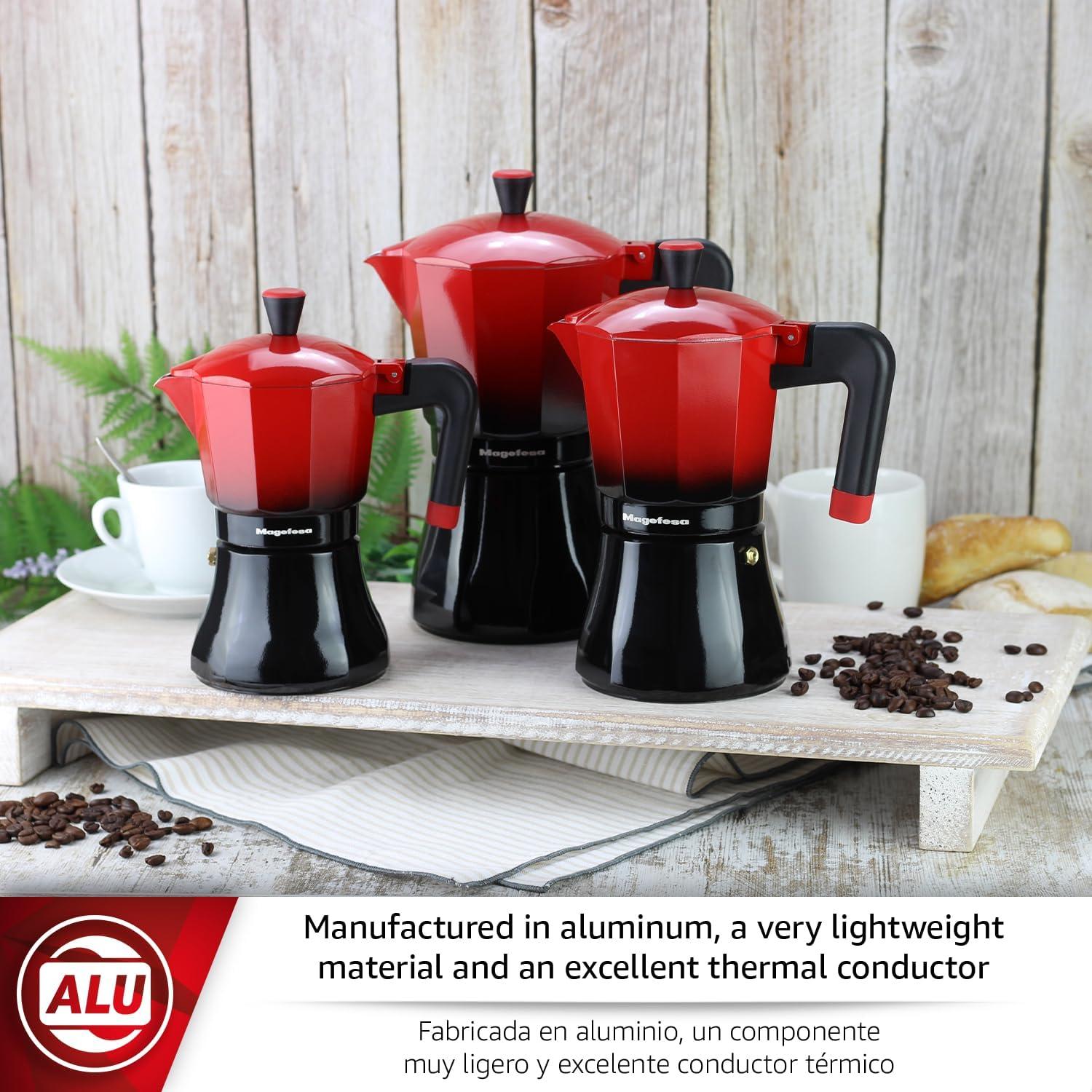 Cafetera Italiana Magefesa Tradicional 9 Tazas Aluminio — imagen 2