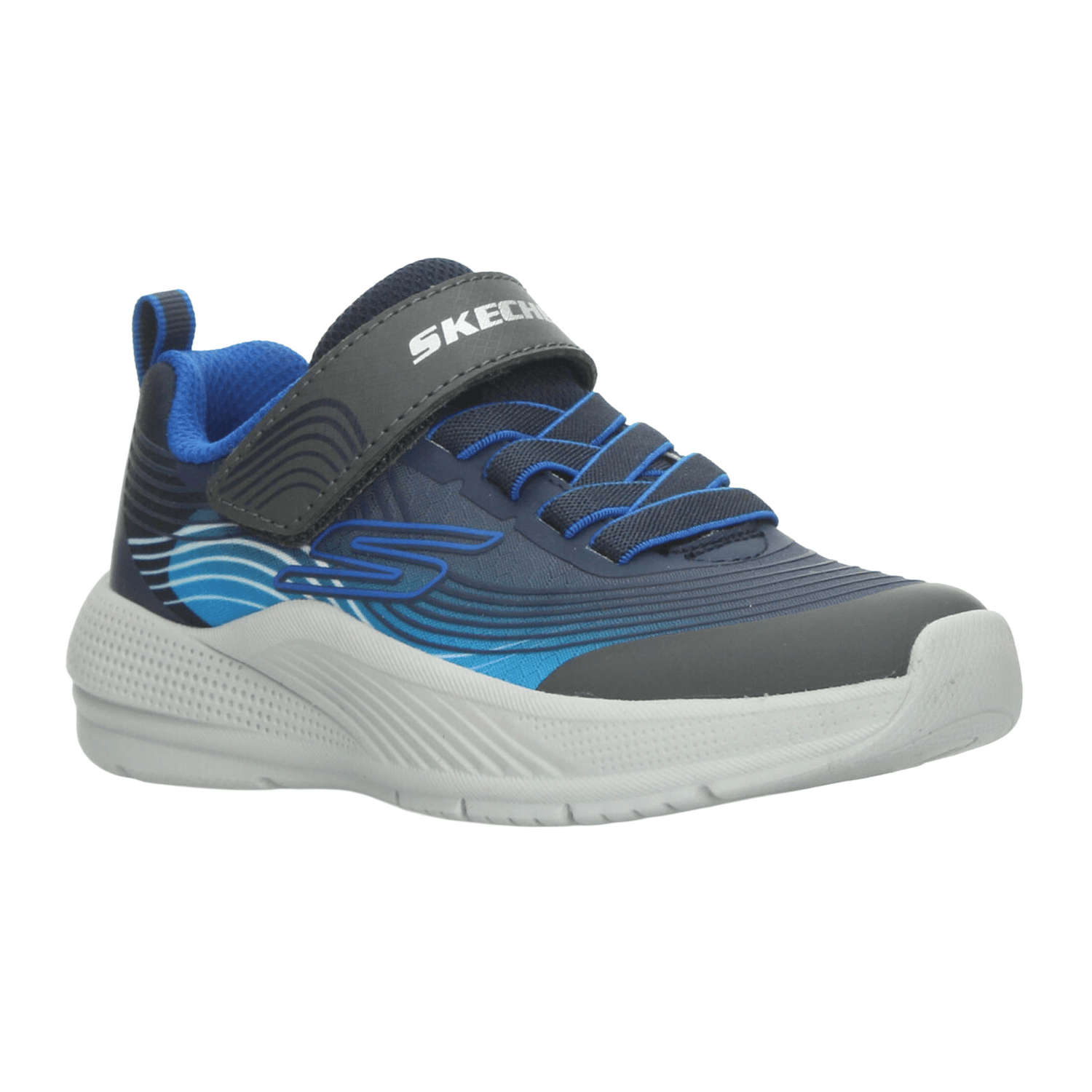 Tenis Skechers Microspec Advance Niño Deportivo Azul Infantil T17-22 — imagen 2