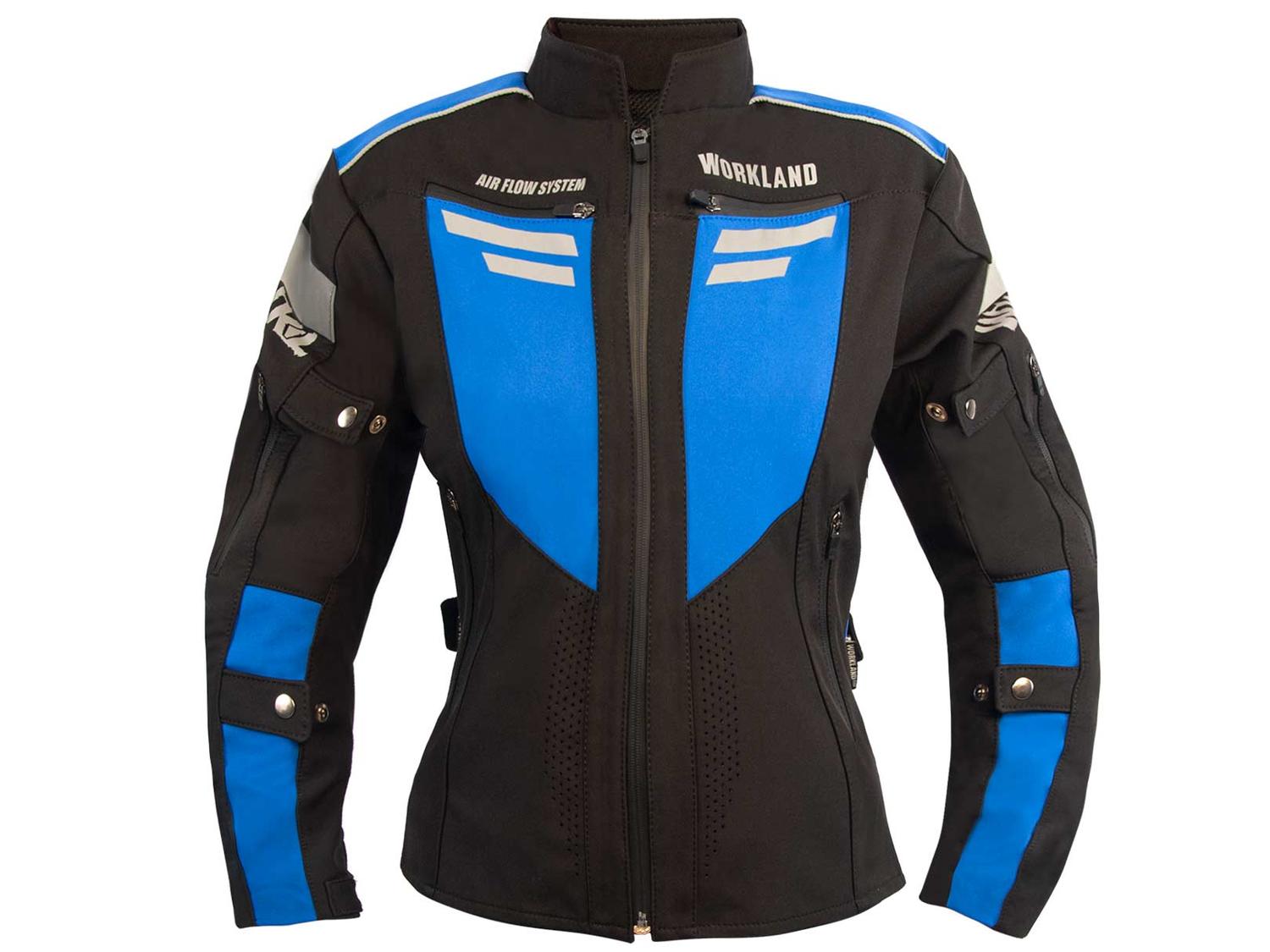 Chamarra moto mujer impermeable protecciones biker WKL 85 NA — imagen 1