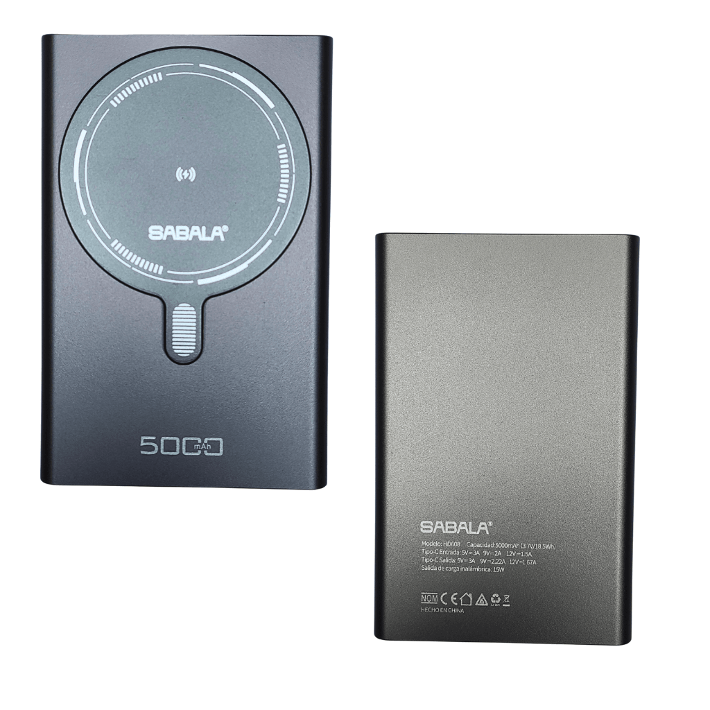 Power Bank Inalámbrico Sabala HD 608 con Carga Rápida de 15W — imagen 8