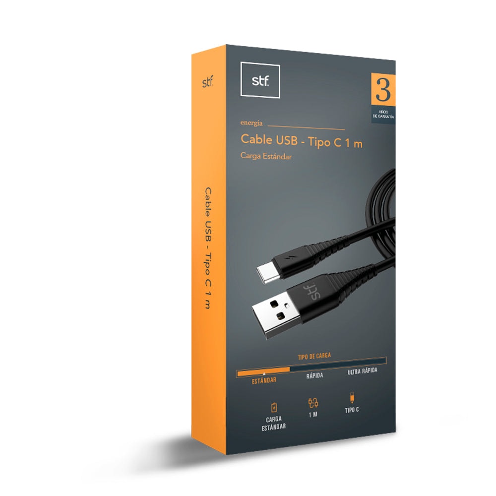 Cable para celular STF Tipo C Carga estandar 1 metro — imagen 7