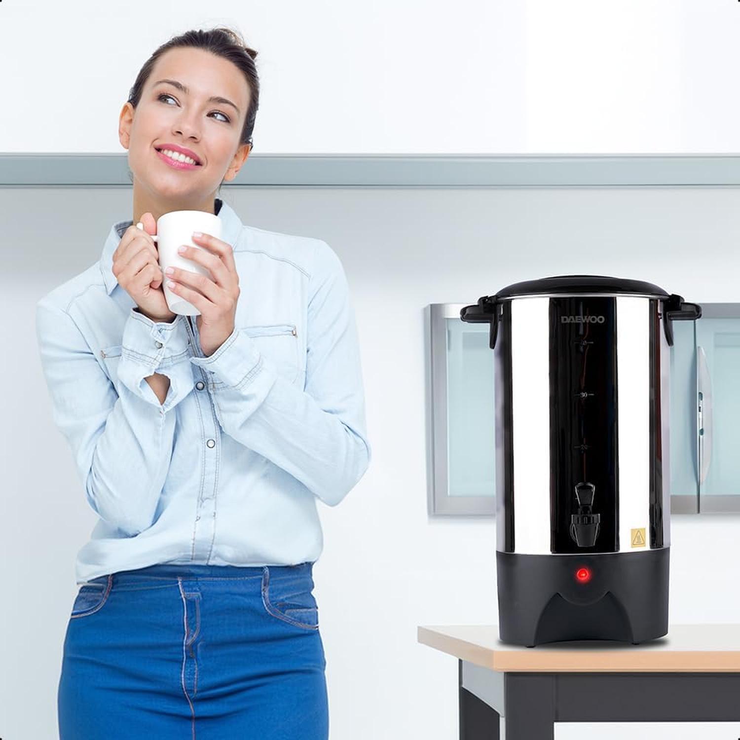 Cafetera Percoladora Daewoo 6L 40 Tazas Acero Inoxidable — imagen 7