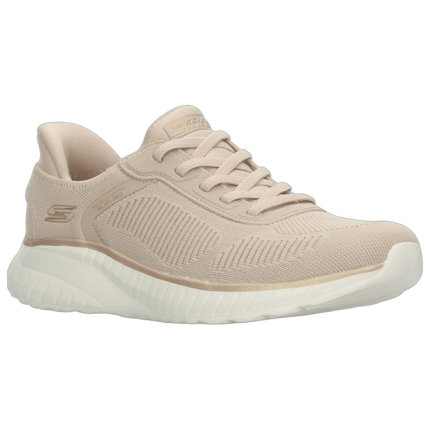 Tenis Skechers Bobs Slip-Ins Dama Beige Deportivo Mujer — imagen 3