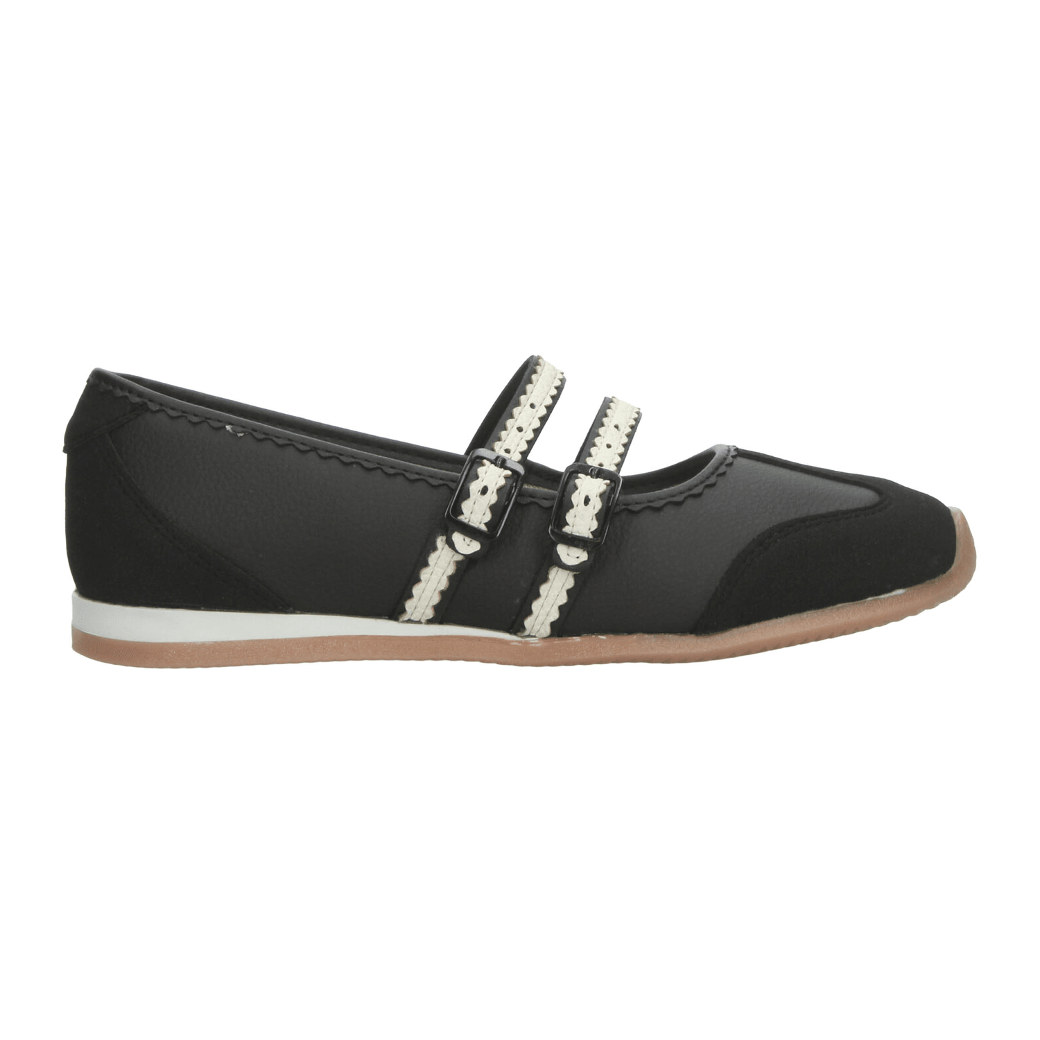 Flats Paulina Dama Negro Casual Mary Jane Mujer — imagen 2