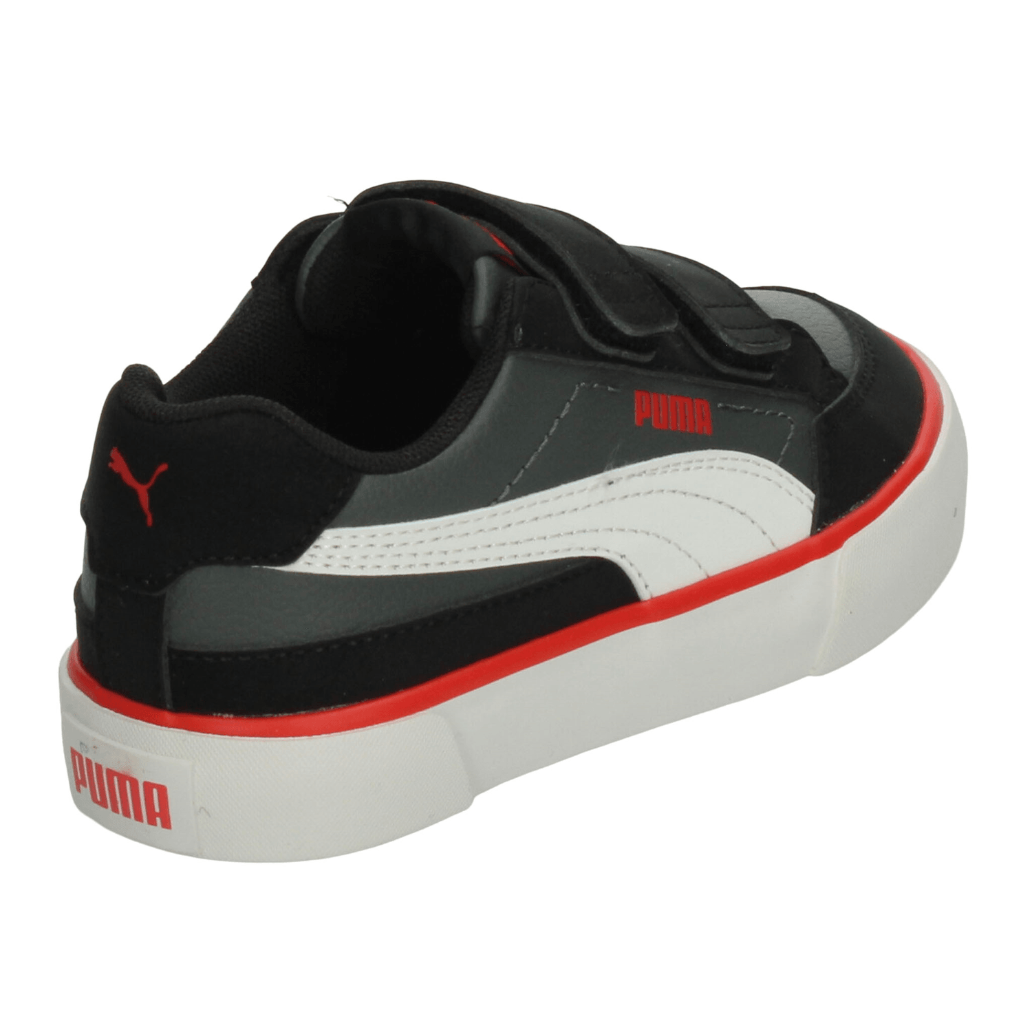 Tenis Puma Court Classic Niño Negro Casual Infantil T16-22 — imagen 4