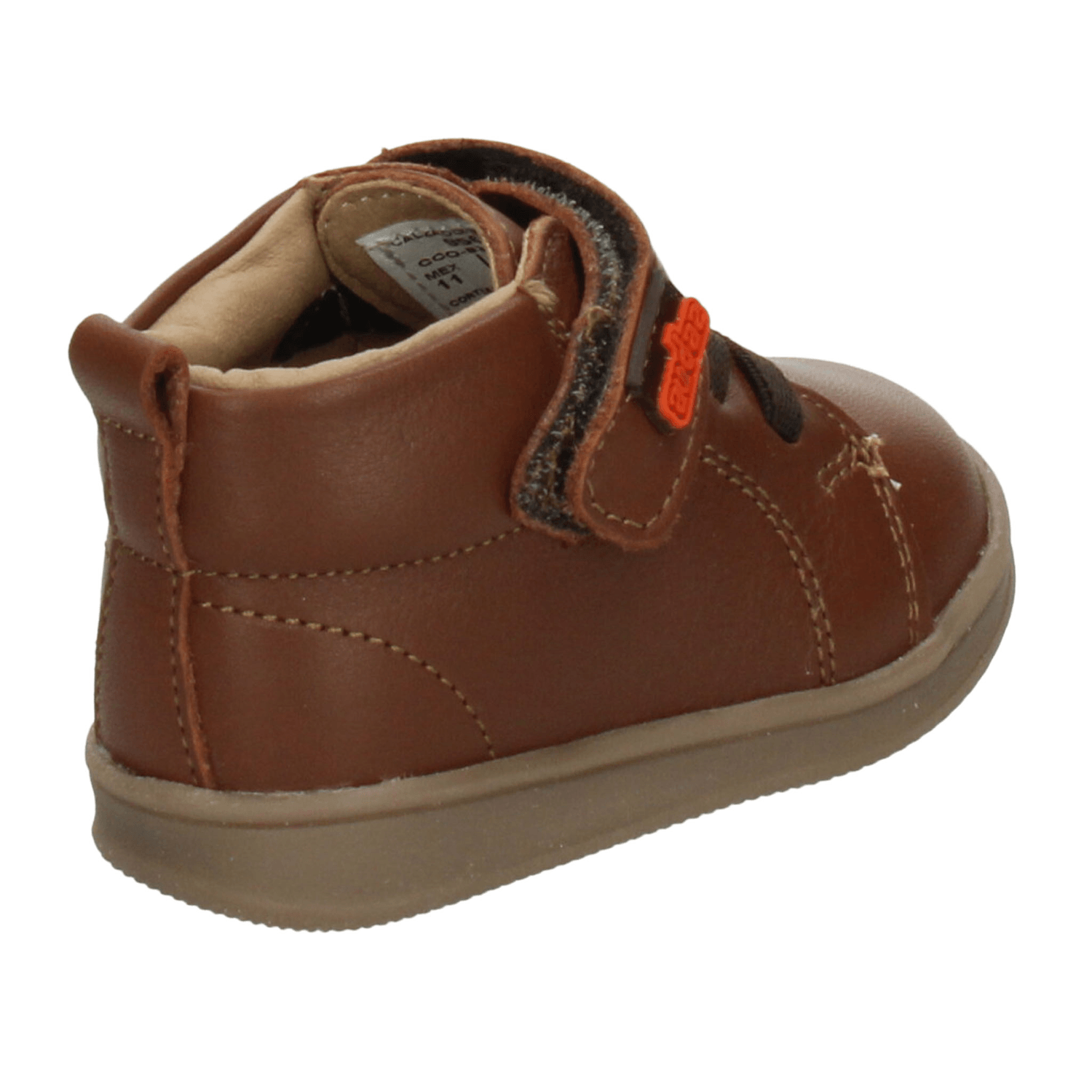 Bota Coqueta Niño Casual Cinta Adhesiva Café Infantil T11-14 — imagen 3