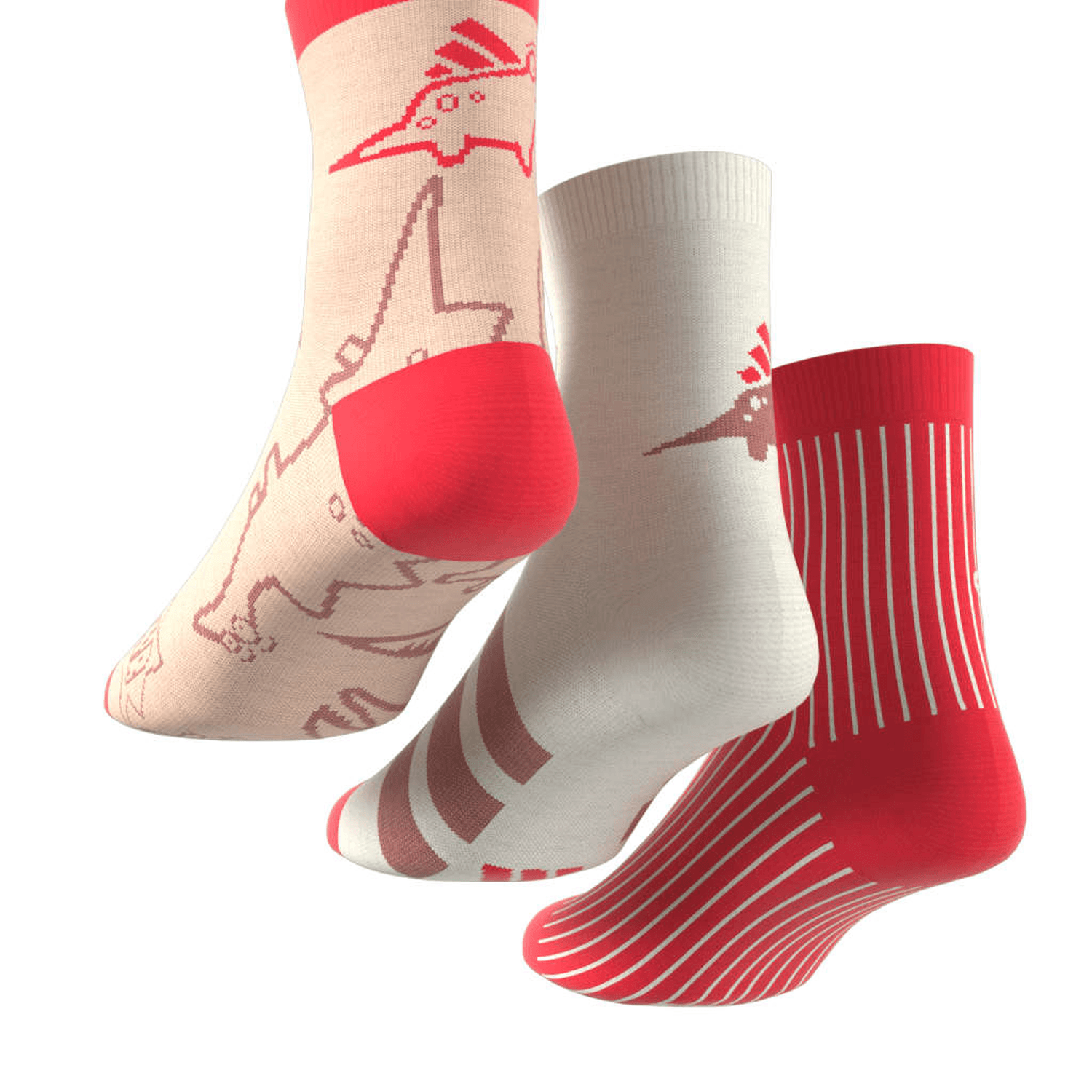 Calcetines Niño Adidas Adiraptor Kids Multicolor 3 Pares Infantil — imagen 10