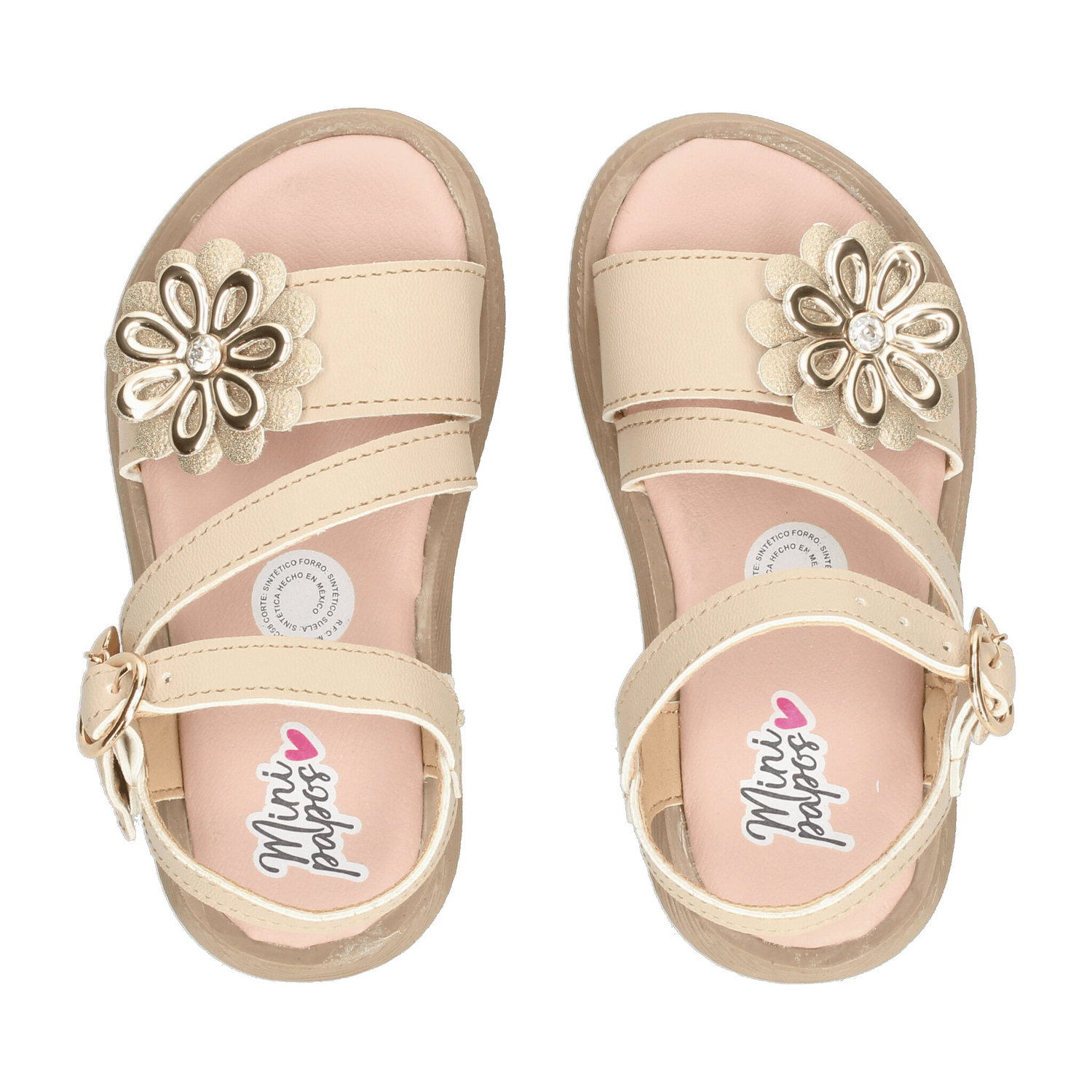 Sandalias Minipapos Niña Casual Beige Infantil T15-18 — imagen 10