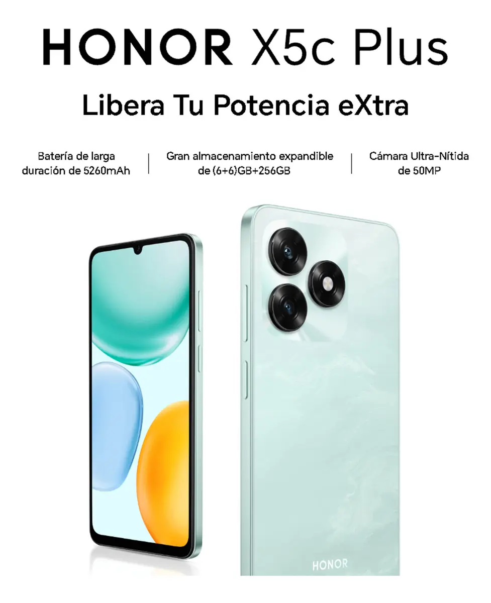 Celular Honor X5C Plus 4+256 + Earbuds Honor X7e — imagen 7