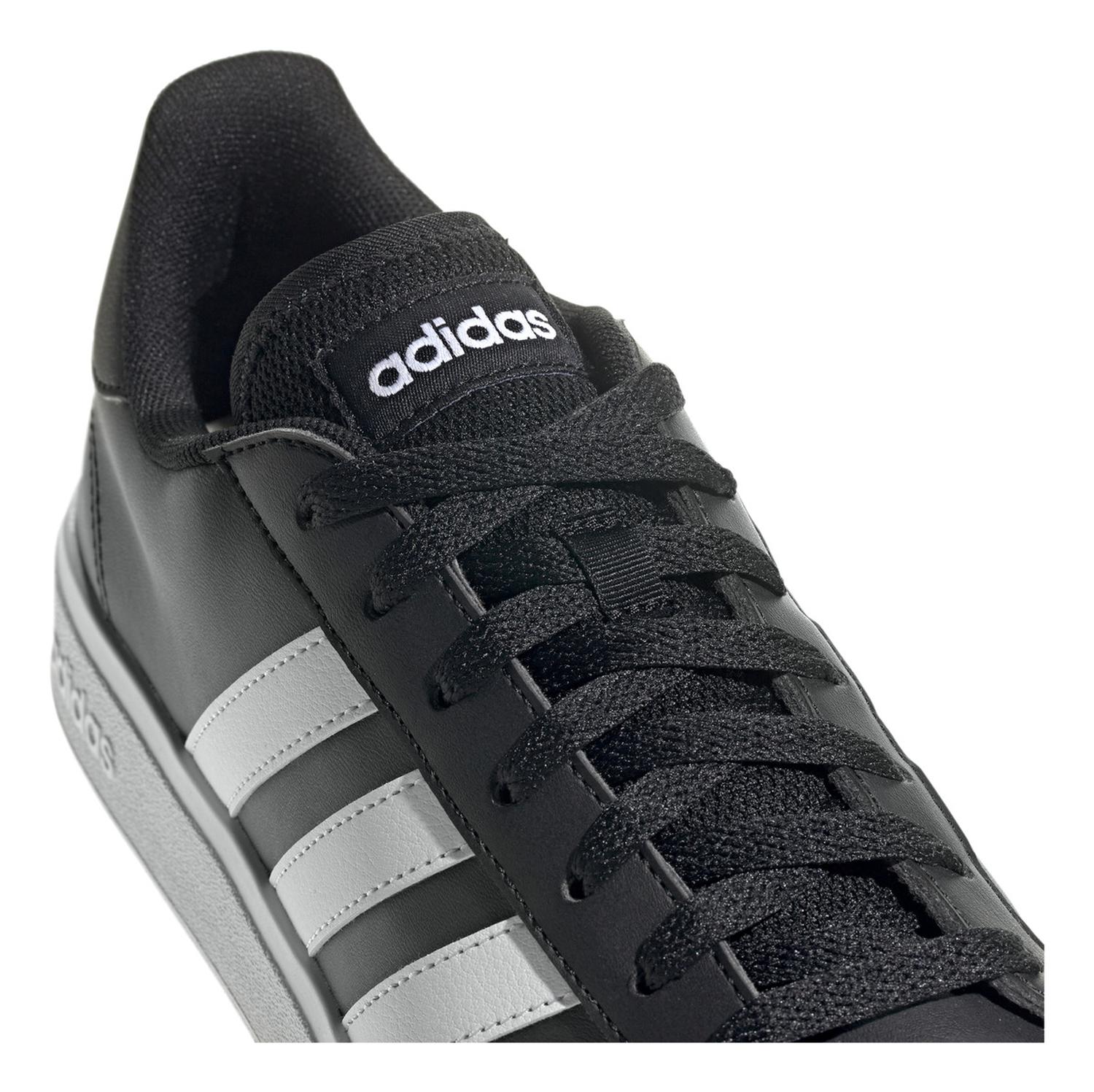 Tenis Grand Court adidas Color Negro Con Blanco Para Hombre — imagen 6