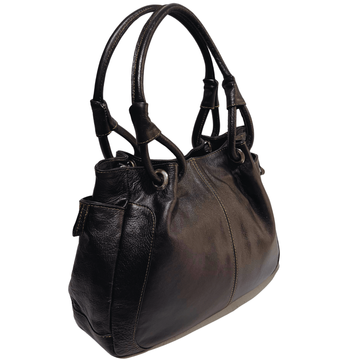 Bolsa De Piel Cuero Genuino Para Mujer Tendencia De Moda Ale — imagen 4