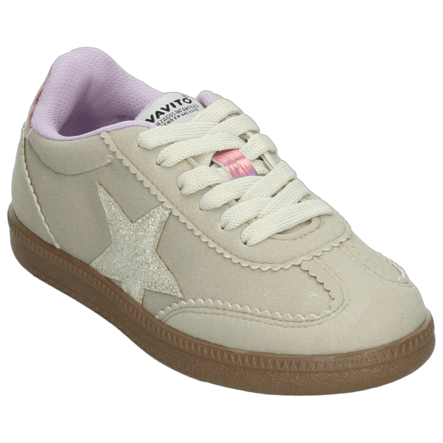 Tenis Niña Vavito Latte Casual Cinta Estrella Infantil T18-22 — imagen 5