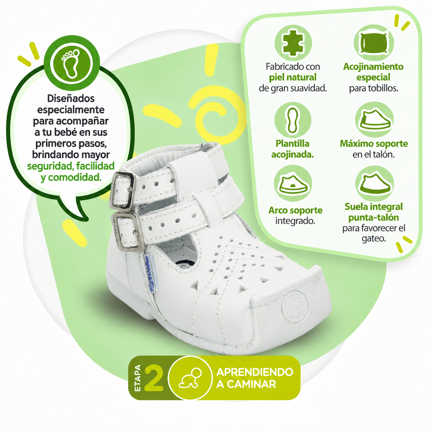 Zapato Niña Pingo Blanco Casual Infantil T11-14 — imagen 3