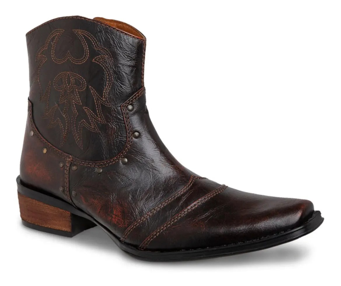 Botin Vaquero Hombre Urban Cowboy Café 40702 — imagen 9