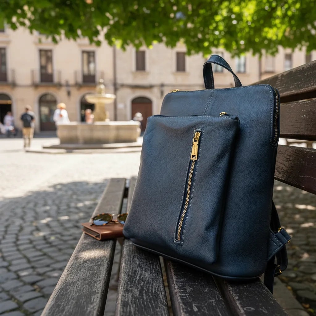 Mochila Mariconera y Bolsa Piel Original Ternera Americana Jf3 — imagen 8