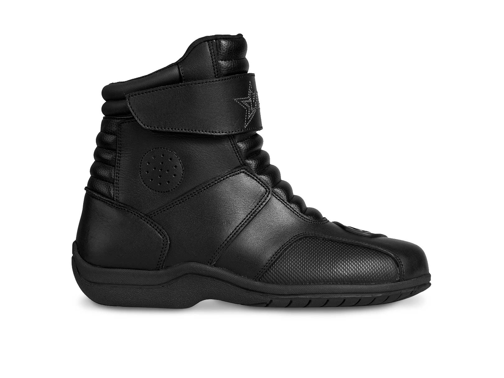 Bota mujer motociclista biker botin moto WKL 80008 Negro — imagen 11