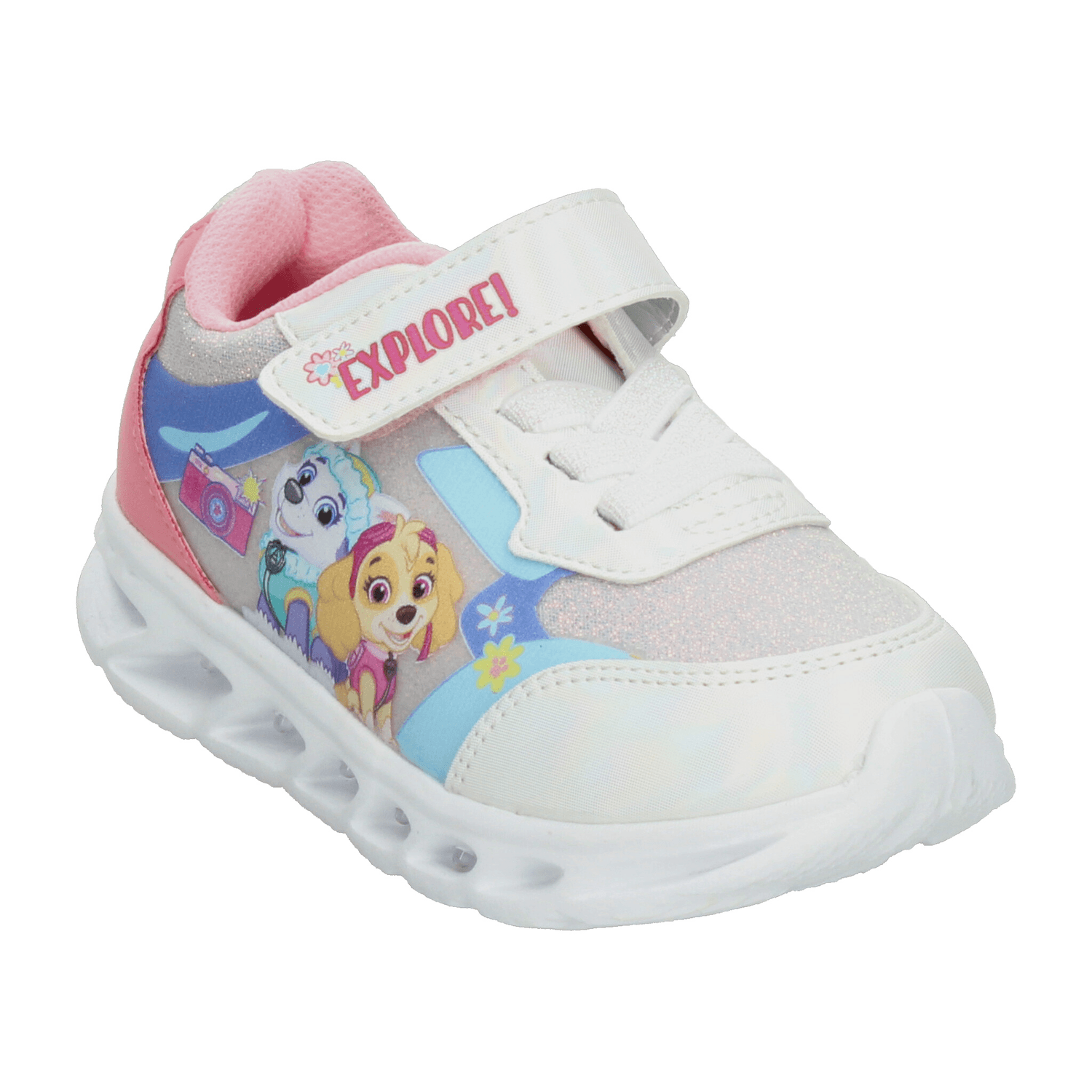 Tenis Paw Patrol Nickelodeon Niña Bebé Plateado Luz Led Casual Infantil T12-15 — imagen 5