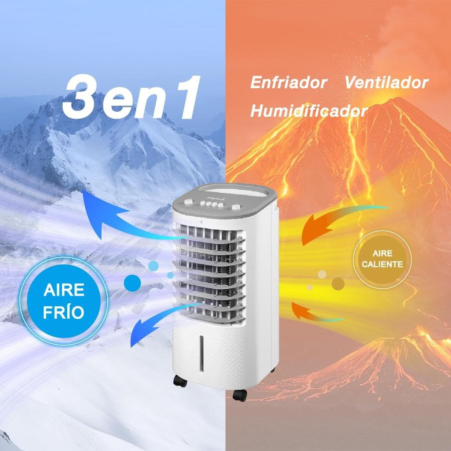 ENFRIADOR DE AIRE VENTILADOR PORTATIL MYTEK 3811 4 LT — imagen 6