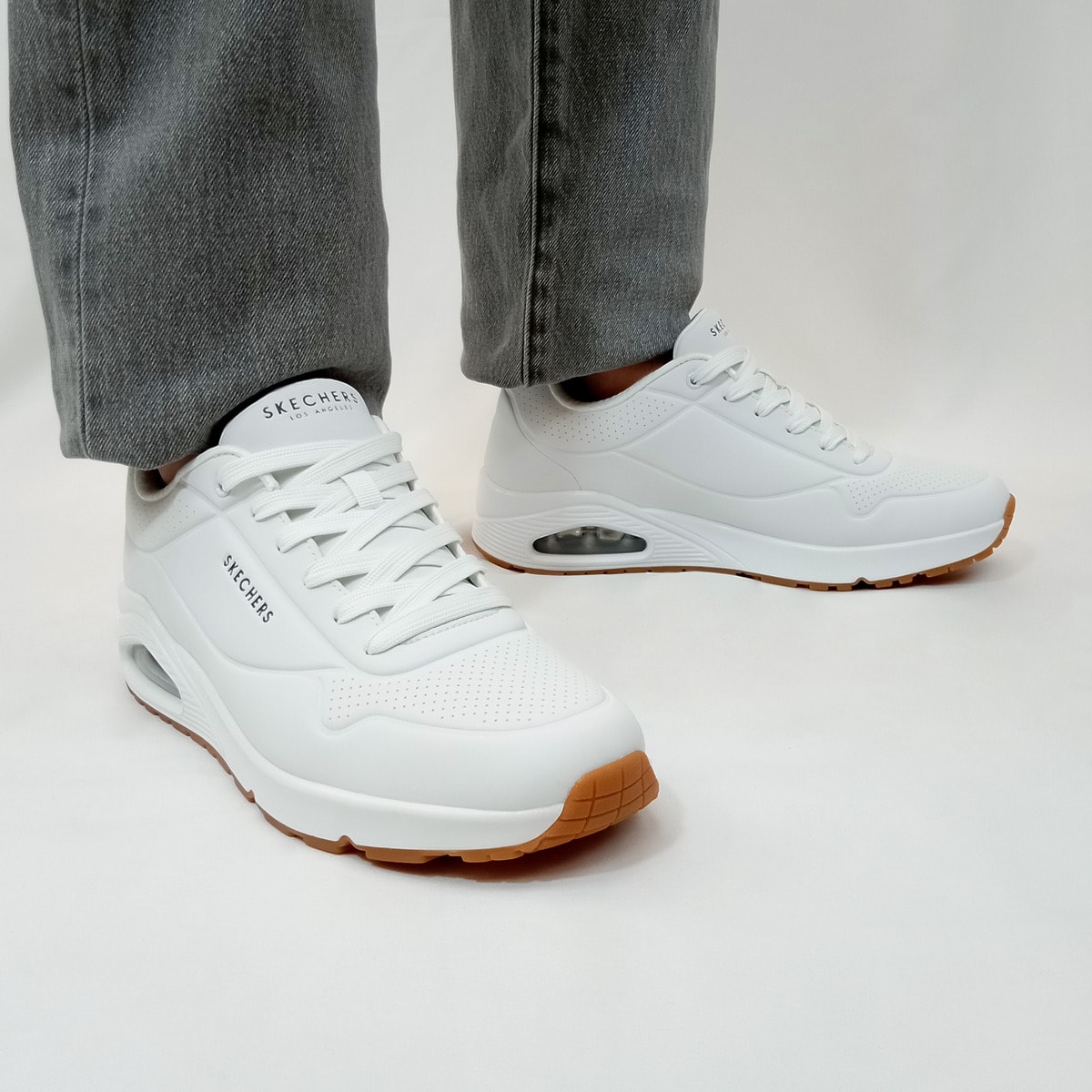 Tenis Skechers Hombre Casual Blanco Caballero — imagen 13