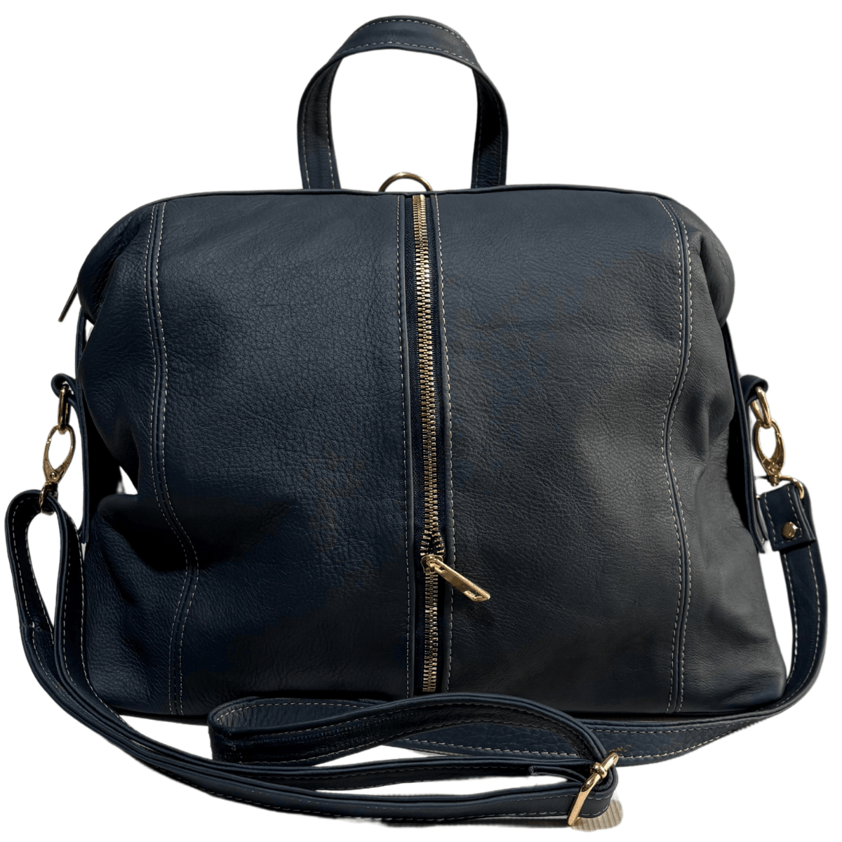 Mochila De Piel Legitima 100% Original 3 En 1 Juvenil Convertible Jf1 — imagen 16