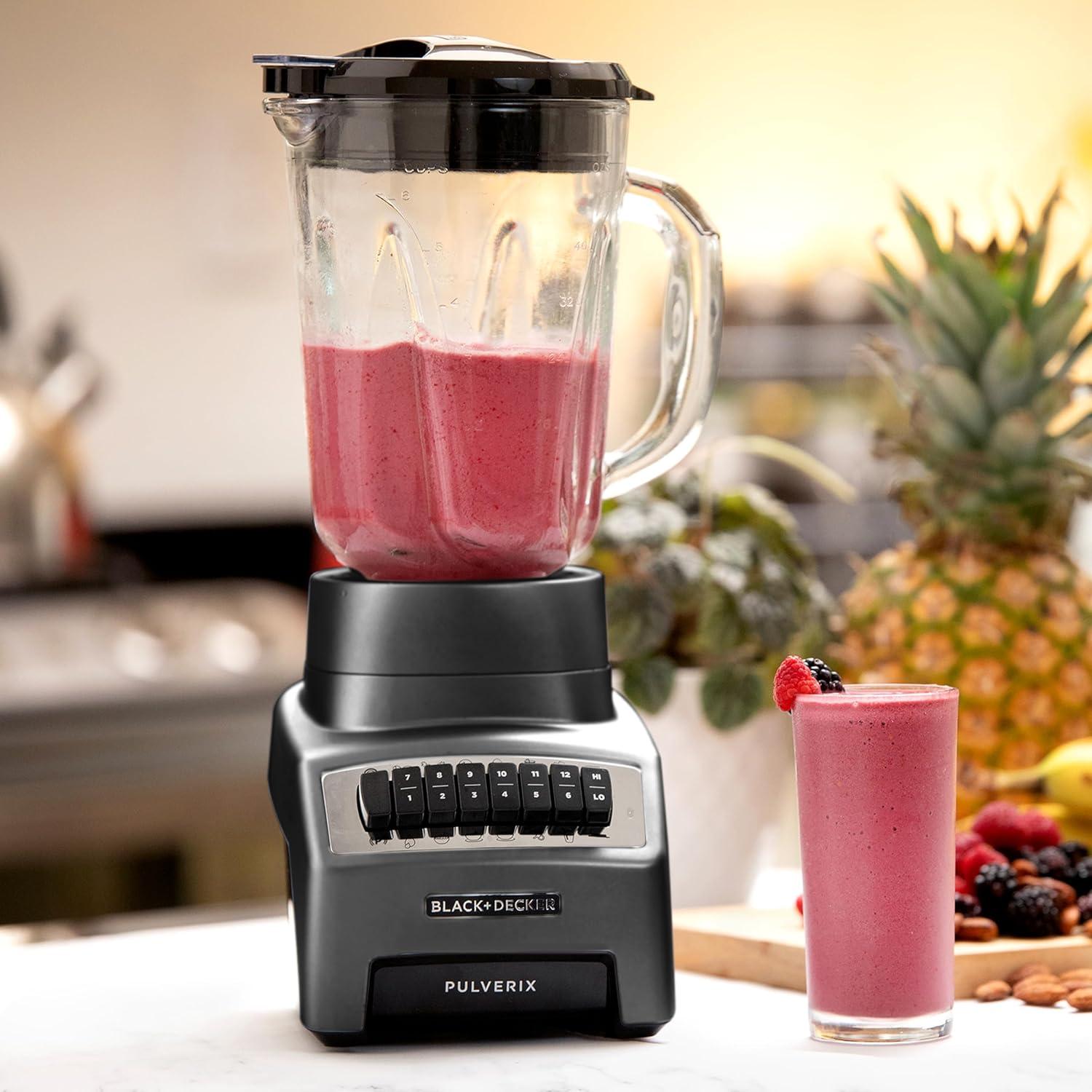 Licuadora Black+Decker Pulverix BL1140MB-MX 700W Jarra Vidrio 1.5 L + Vaso Personal 500 ml — imagen 8