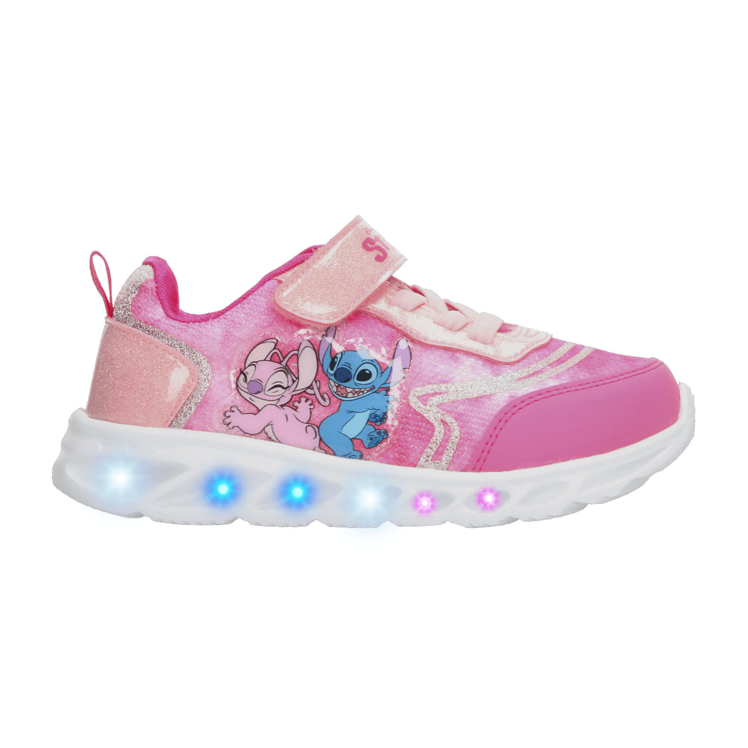 Tenis Disney Niña Rosa Stitch Luz Led Deportivo Infantil T18-22 — imagen 2