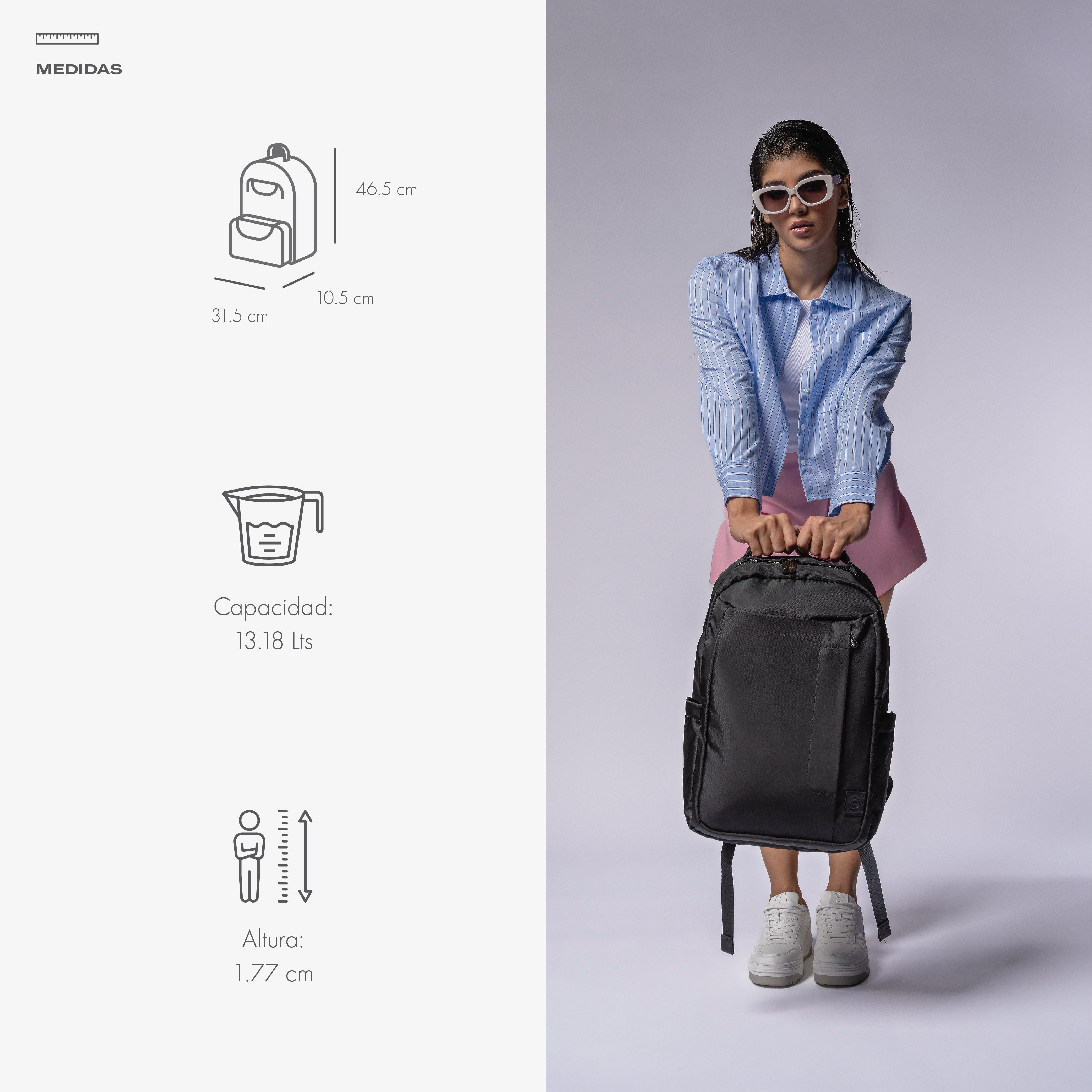 Mochila para laptop Cool Capital Yuba 15.6" pulgadas Menta — imagen 17