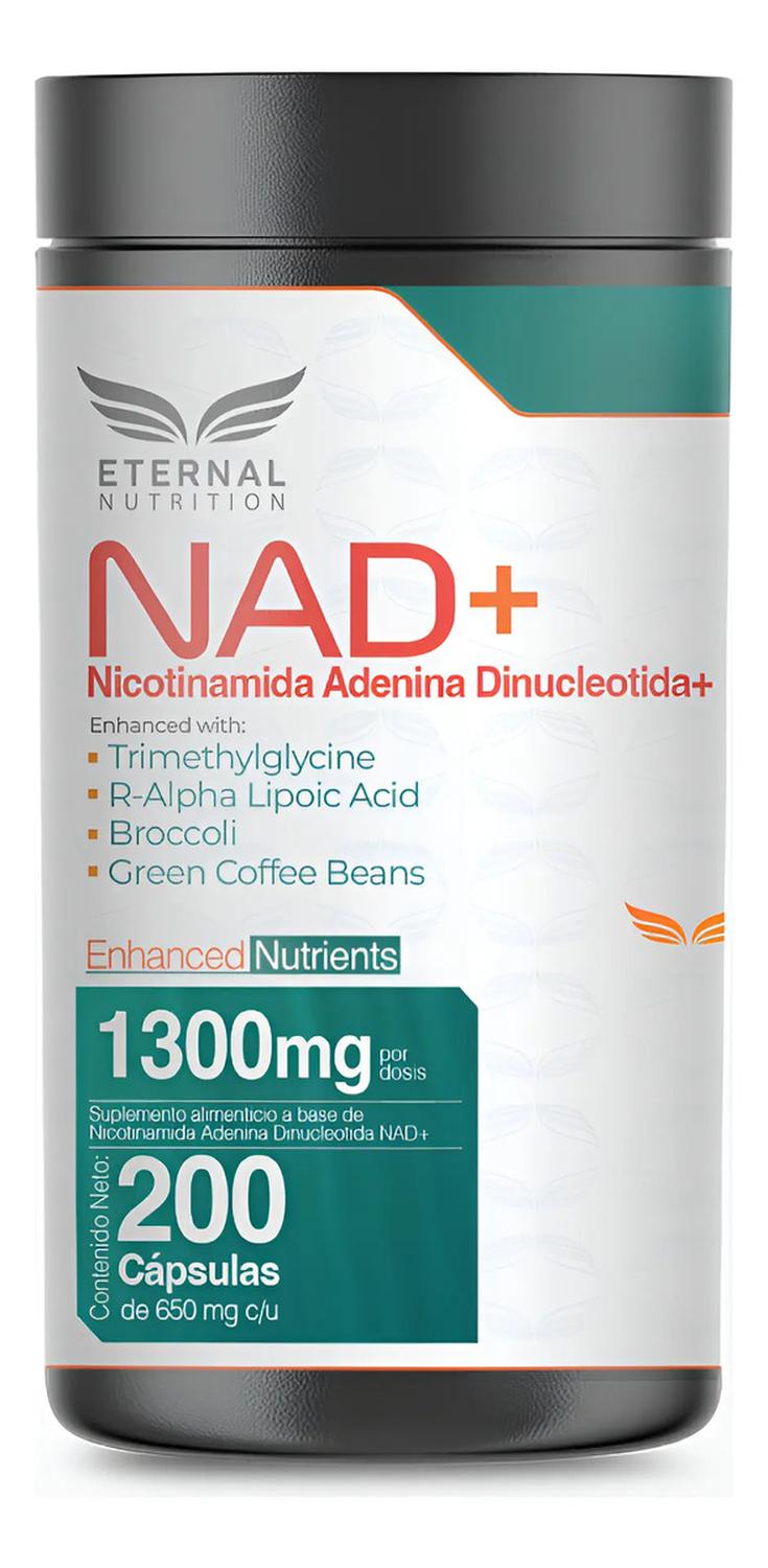 Essentials: NAD+ Puro con TMG y Ácido Alfa Lipoico, Trimetilglicina + NMN + NR, 200 Cápsulas — imagen 1