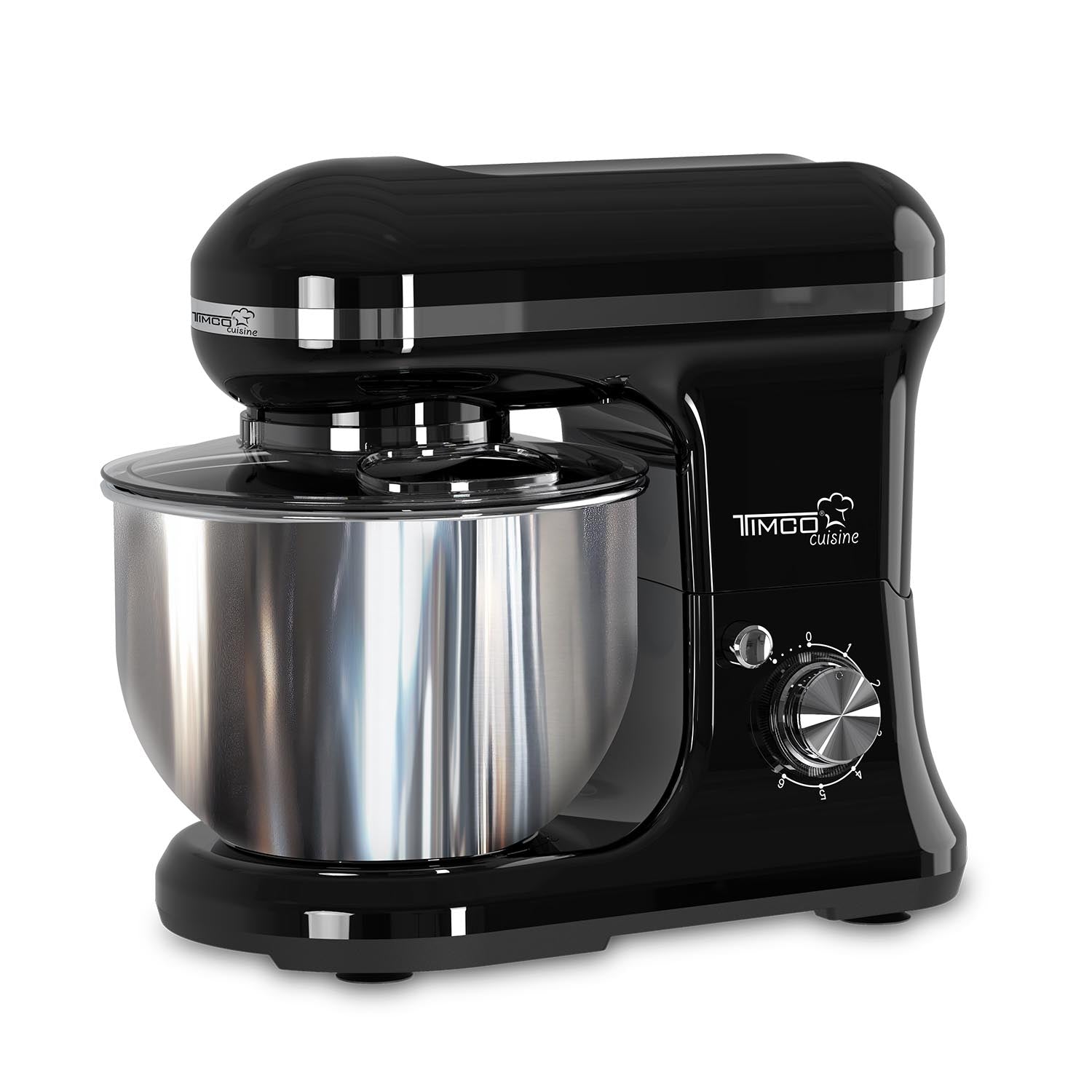 Batidora de Pedestal 5 L 300W 6 Velocidades con Gancho, Paleta y Globo Función Pulso BAT1107 Timco — imagen 4