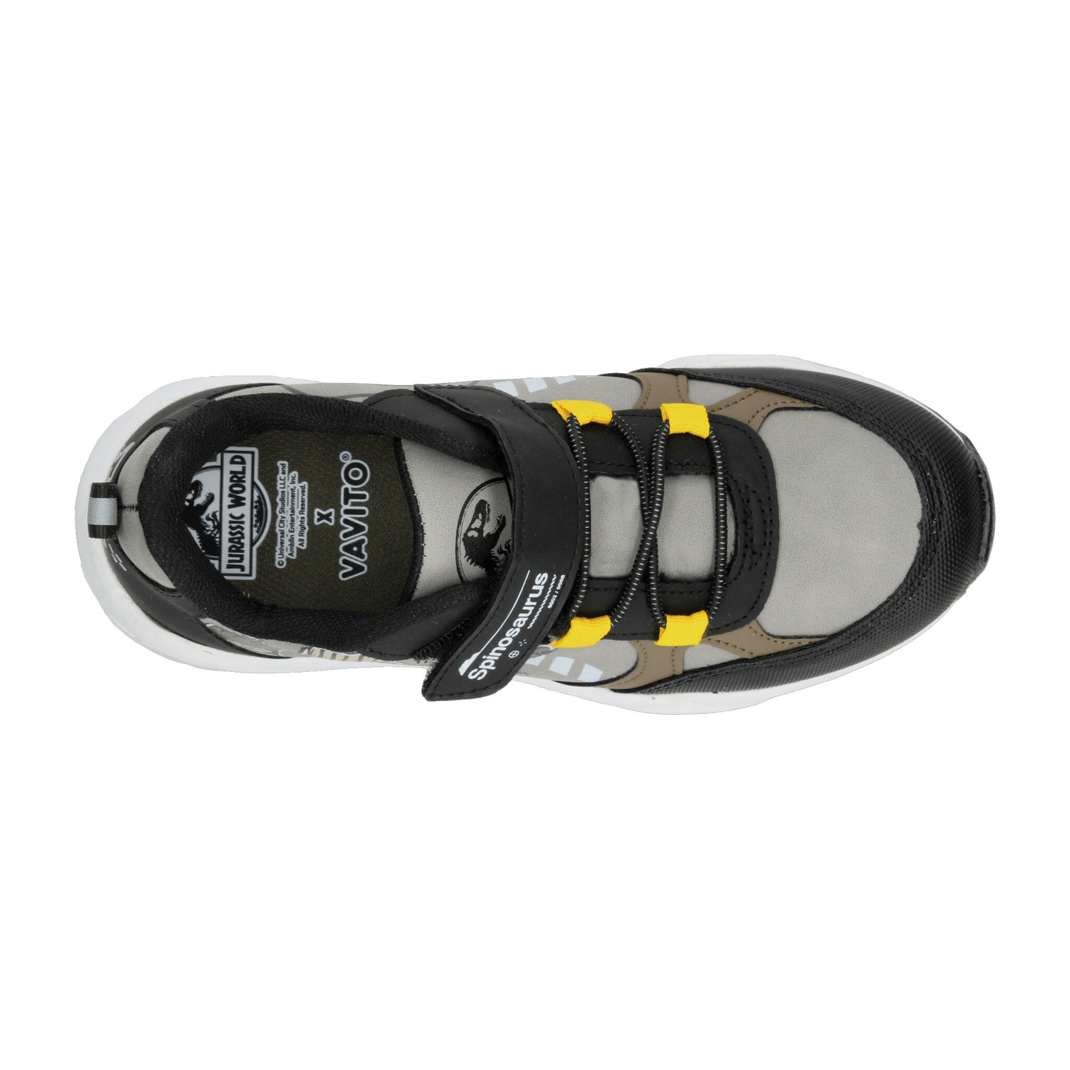 Tenis Jurassic Park Niño Casual Deportivo Cinta Adhesiva Dinosaurios Gris Infantil T15-18 — imagen 8