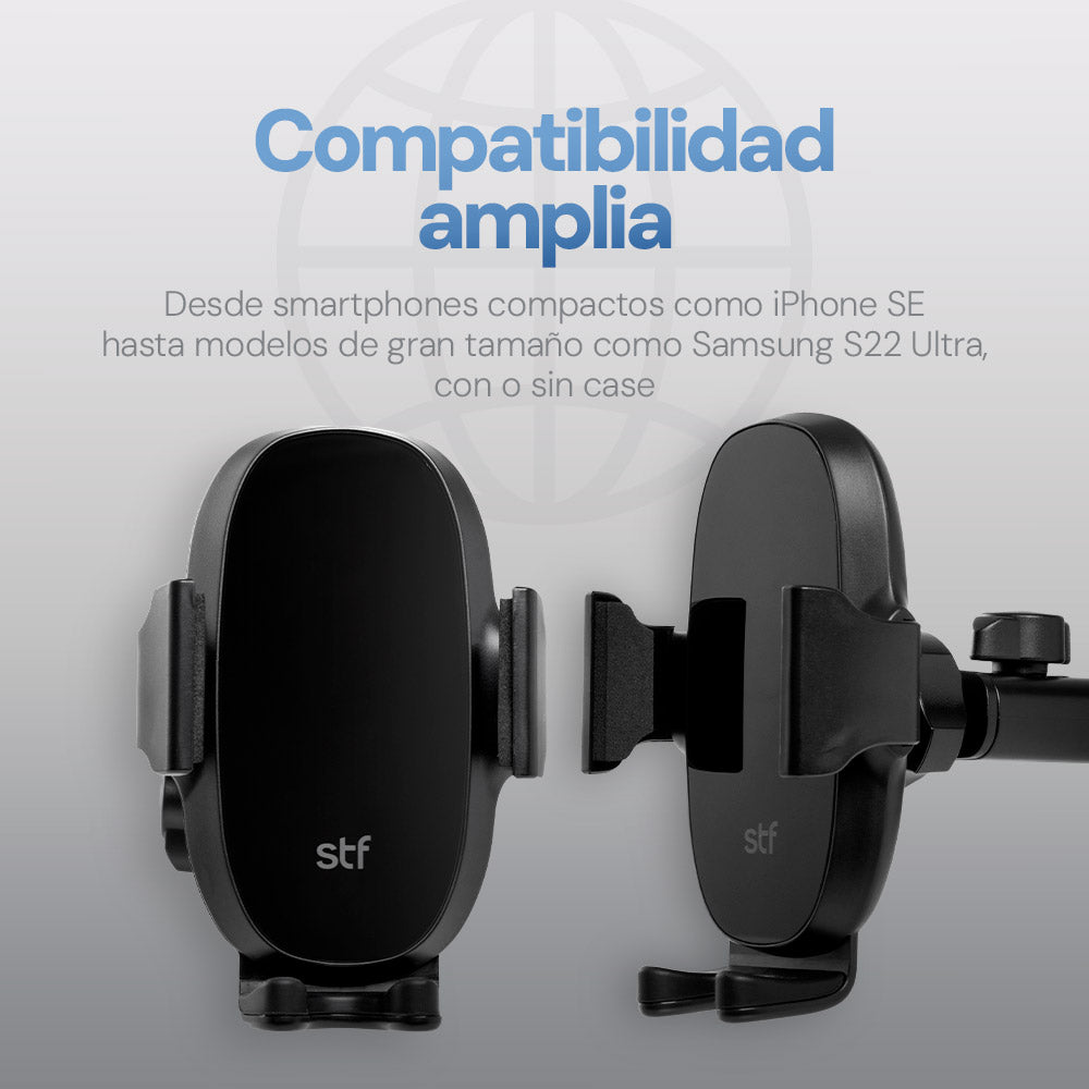 Soporte Celular Auto 3 en 1: Tablero, Parabrisas, Ventilación 360° Automático — imagen 7