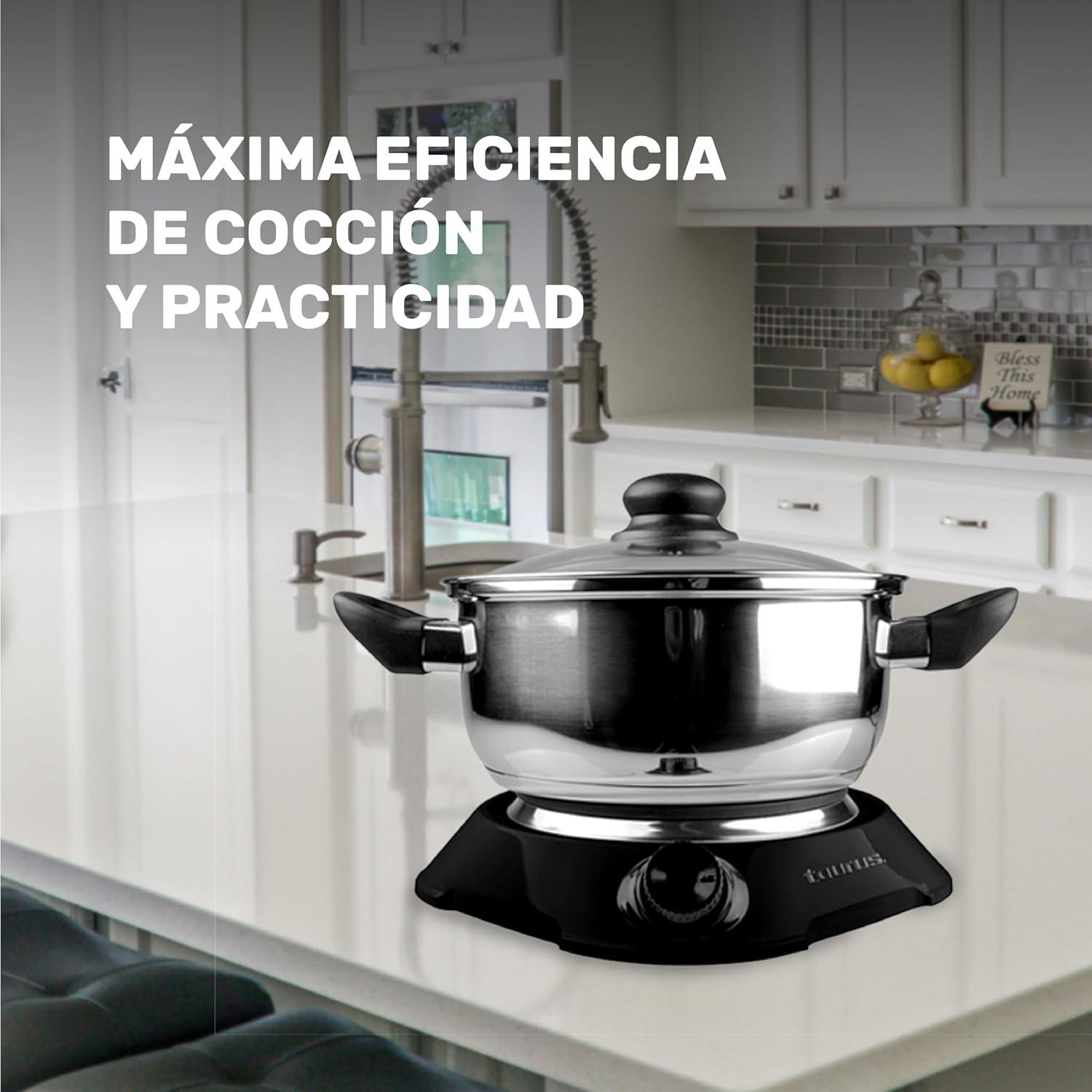 Parrilla Eléctrica Taurus Helios Disco Hierro Fundido 1500 W Negro — imagen 5