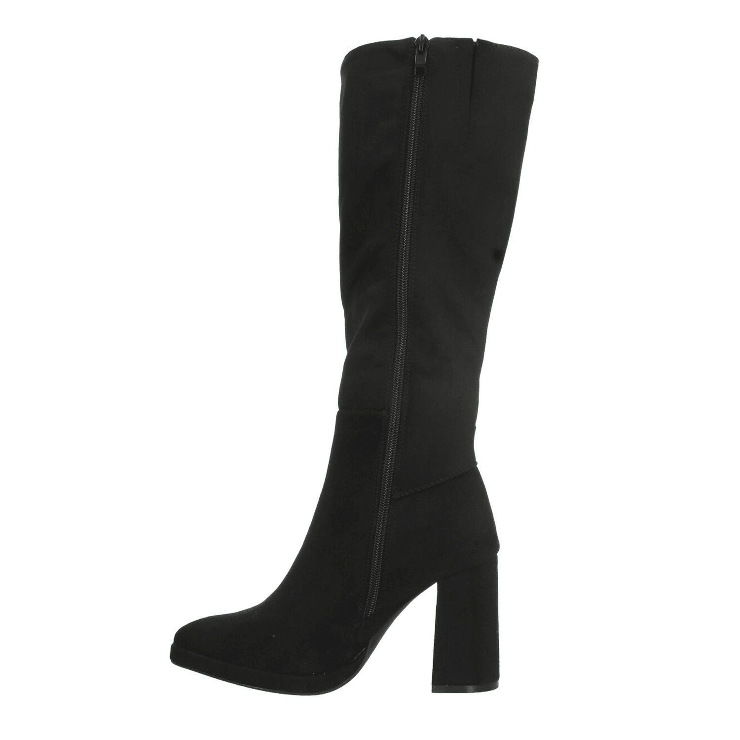 Bota Dama Berlin Negro Casual Tacón Largo Cierre Mujer — imagen 6