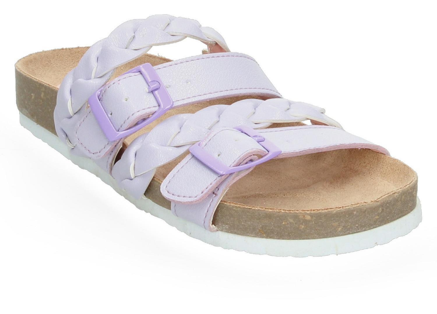 Sandalias Tropicana Niña Correa Trenzadas Casual Lavanda Infantil T18-25 — imagen 4
