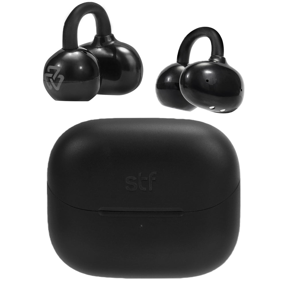 Audífonos Open Ear STF One: OWS, 20h batería, micrófono, Negro — imagen 6