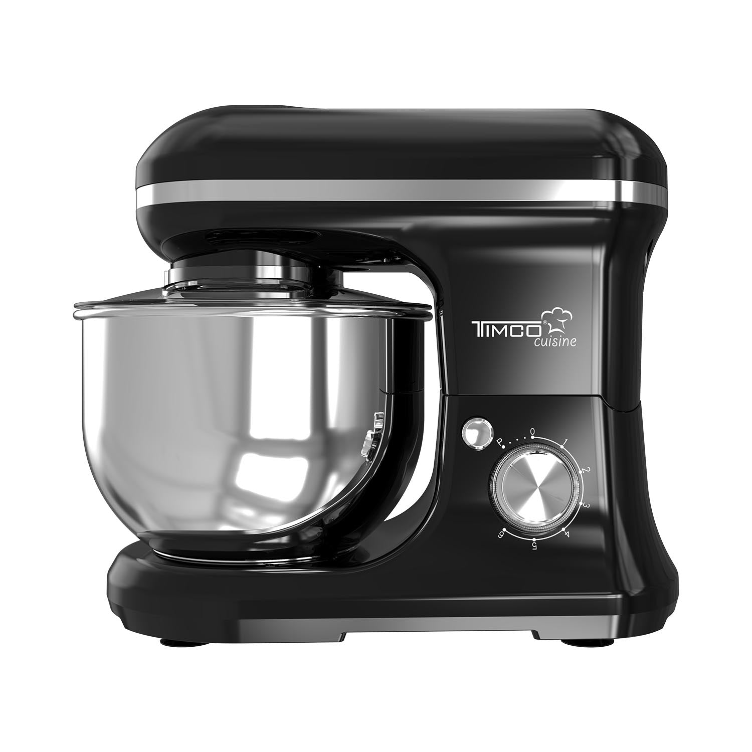 Batidora de Pedestal 5 L 300W 6 Velocidades con Gancho, Paleta y Globo Función Pulso BAT1107 Timco — imagen 6