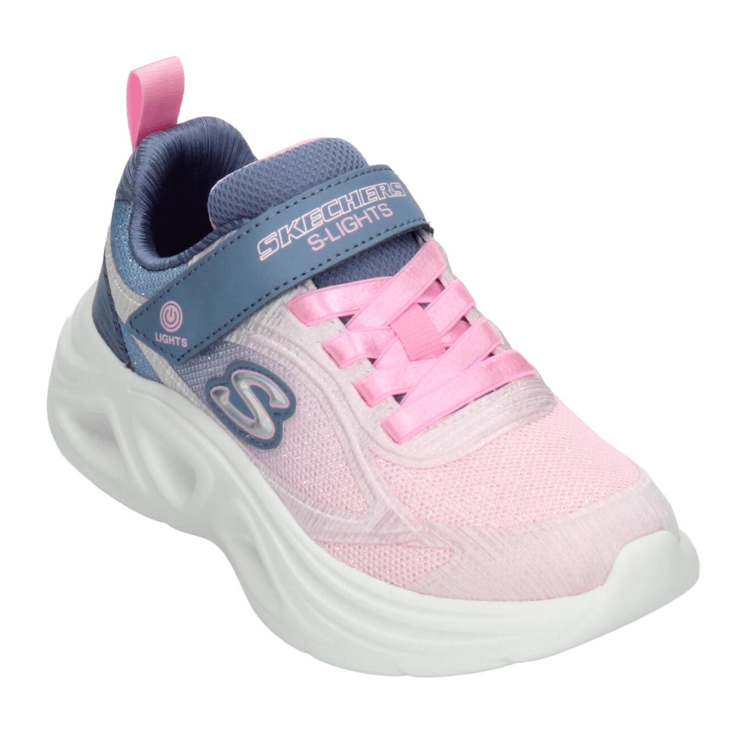 Tenis Skechers Niña Deportivo Led Infantil Rosa T17-22 — imagen 4
