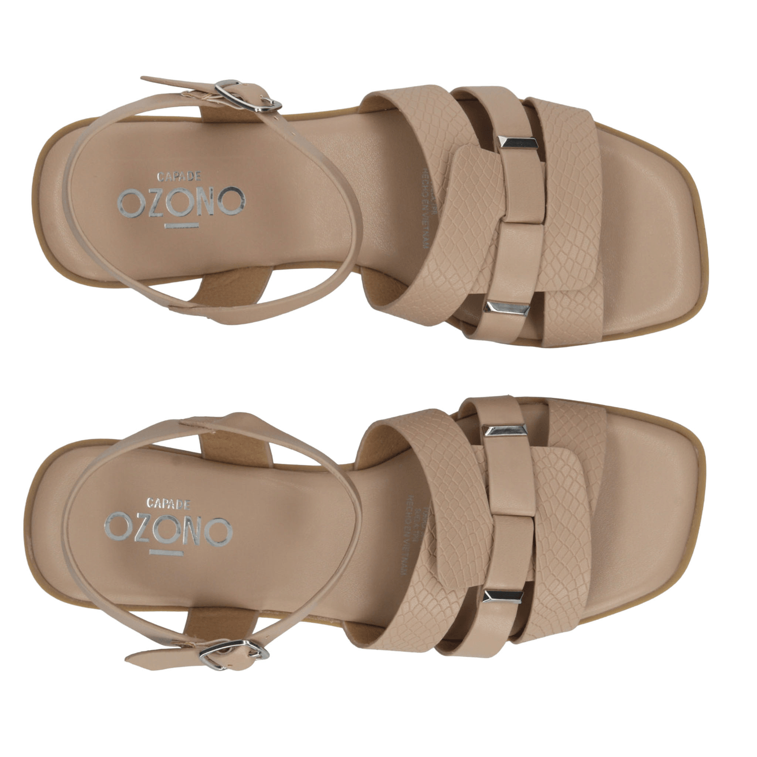 Sandalias Dama Ozono Beige Casual Mujer — imagen 11