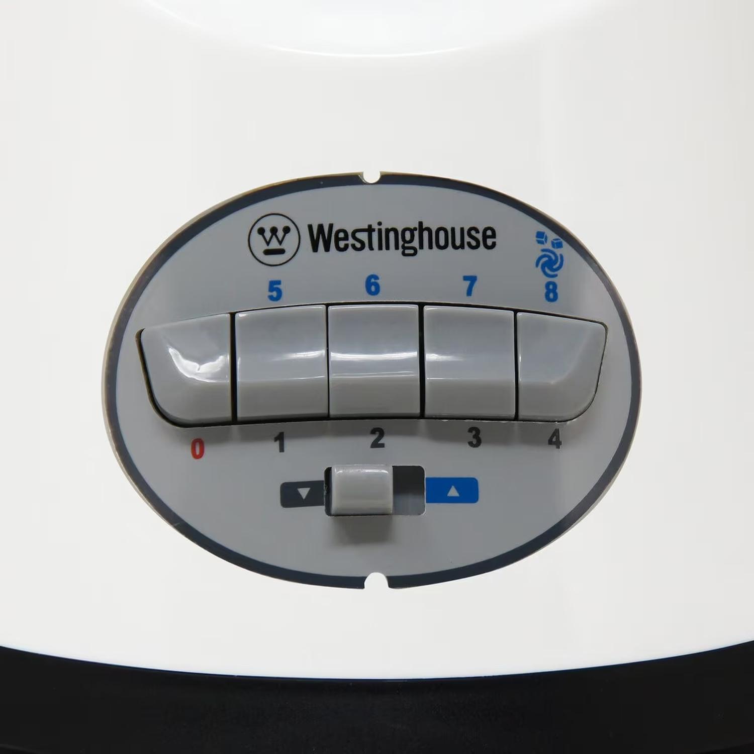 Licuadora Westinghouse 1.5 L Jarra de Cristal 500 W 8 Velocidades Blanco — imagen 4