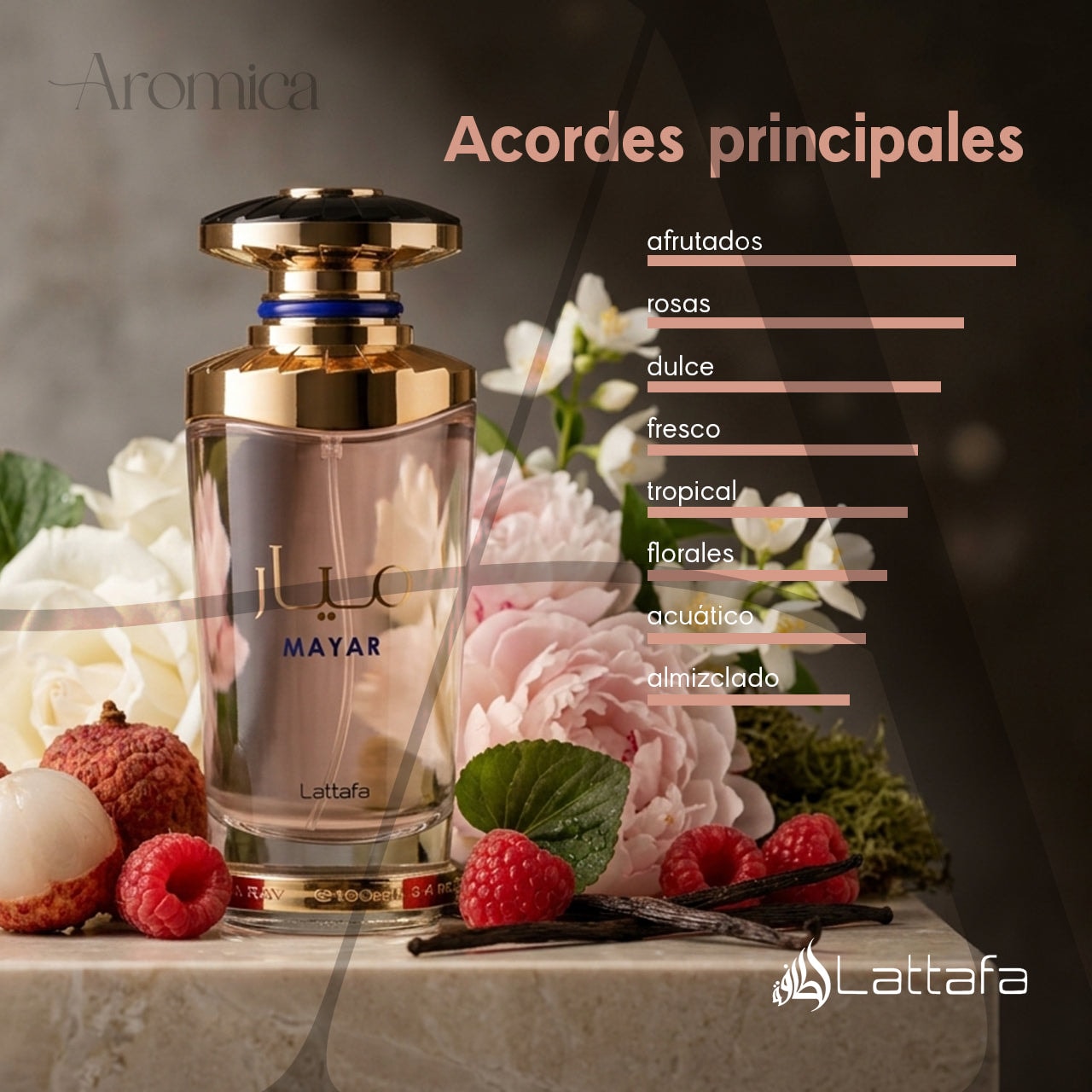 Perfume Árabe Lattafa Mayar W Mujer EDP 100ml — imagen 4