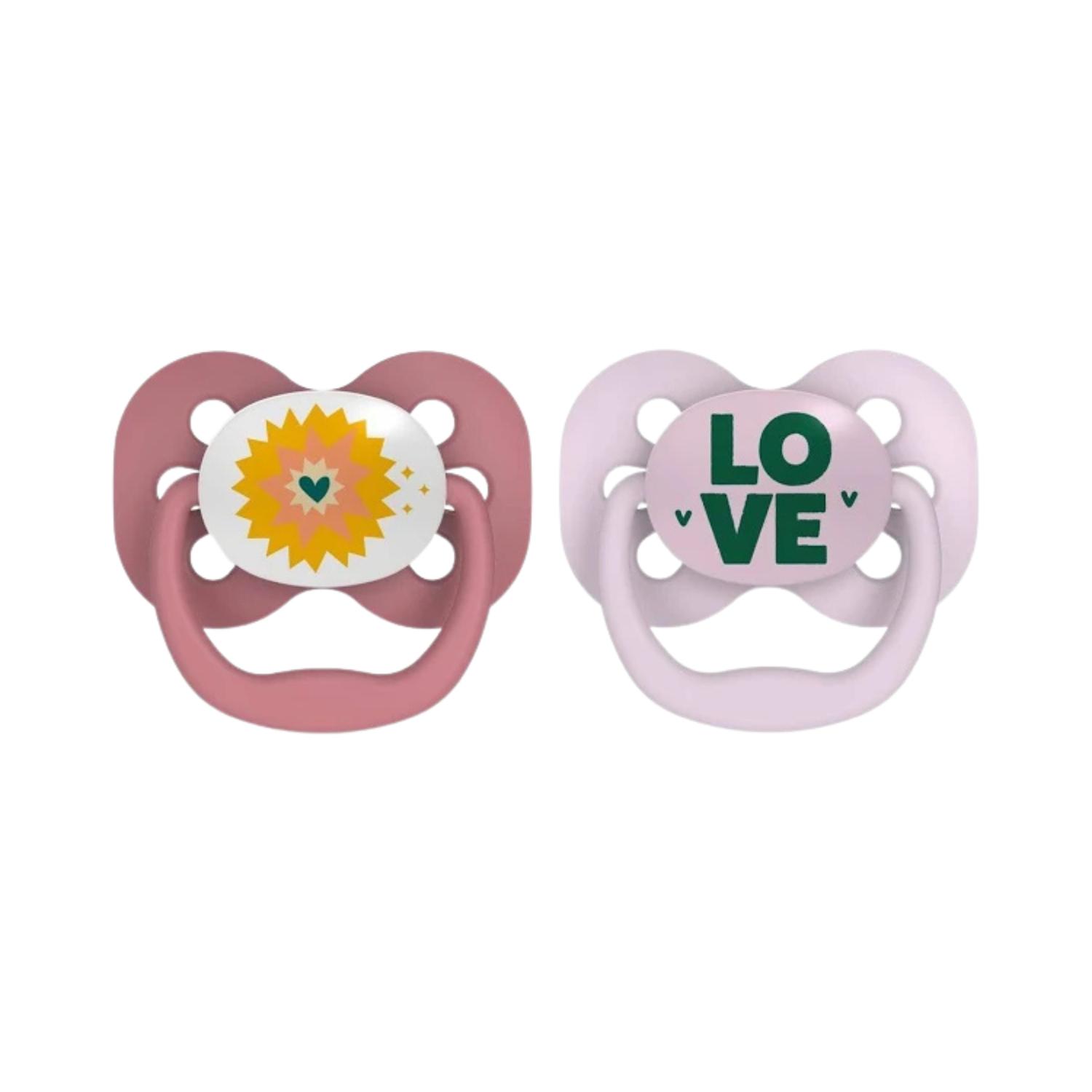 Dr Brown´s Advantage 2 Chupones 0-6 Meses Niña Color Rosa Figuras — imagen 2
