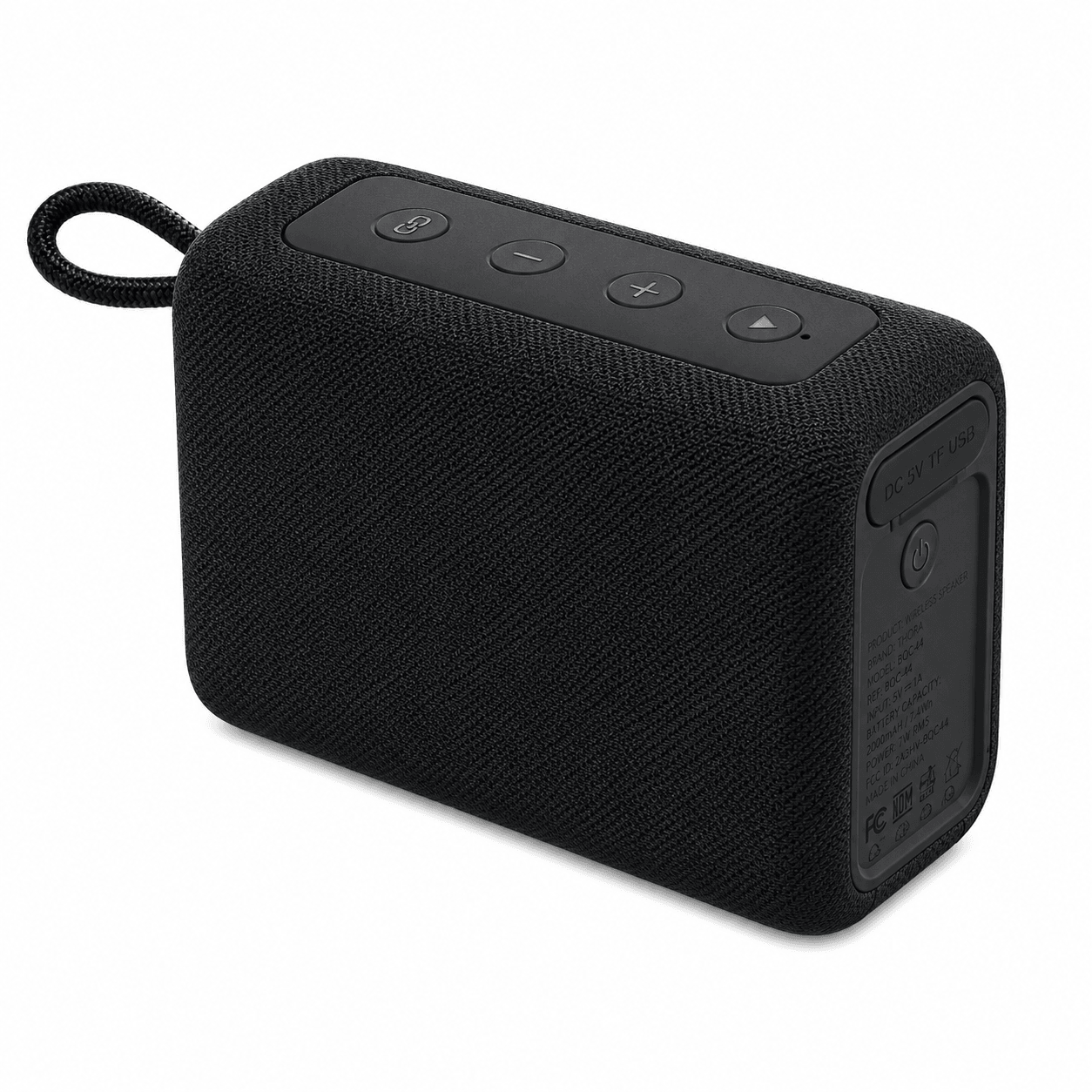 Bocina Bluetooth 1HORA BOC244 Negra Portátil con Sonido Estéreo y TWS — imagen 4