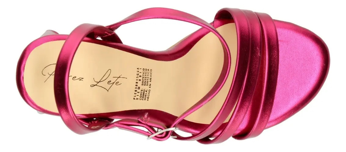 Sandalias Perez Lete Dama Fiesta Fucsia Mujer — imagen 20