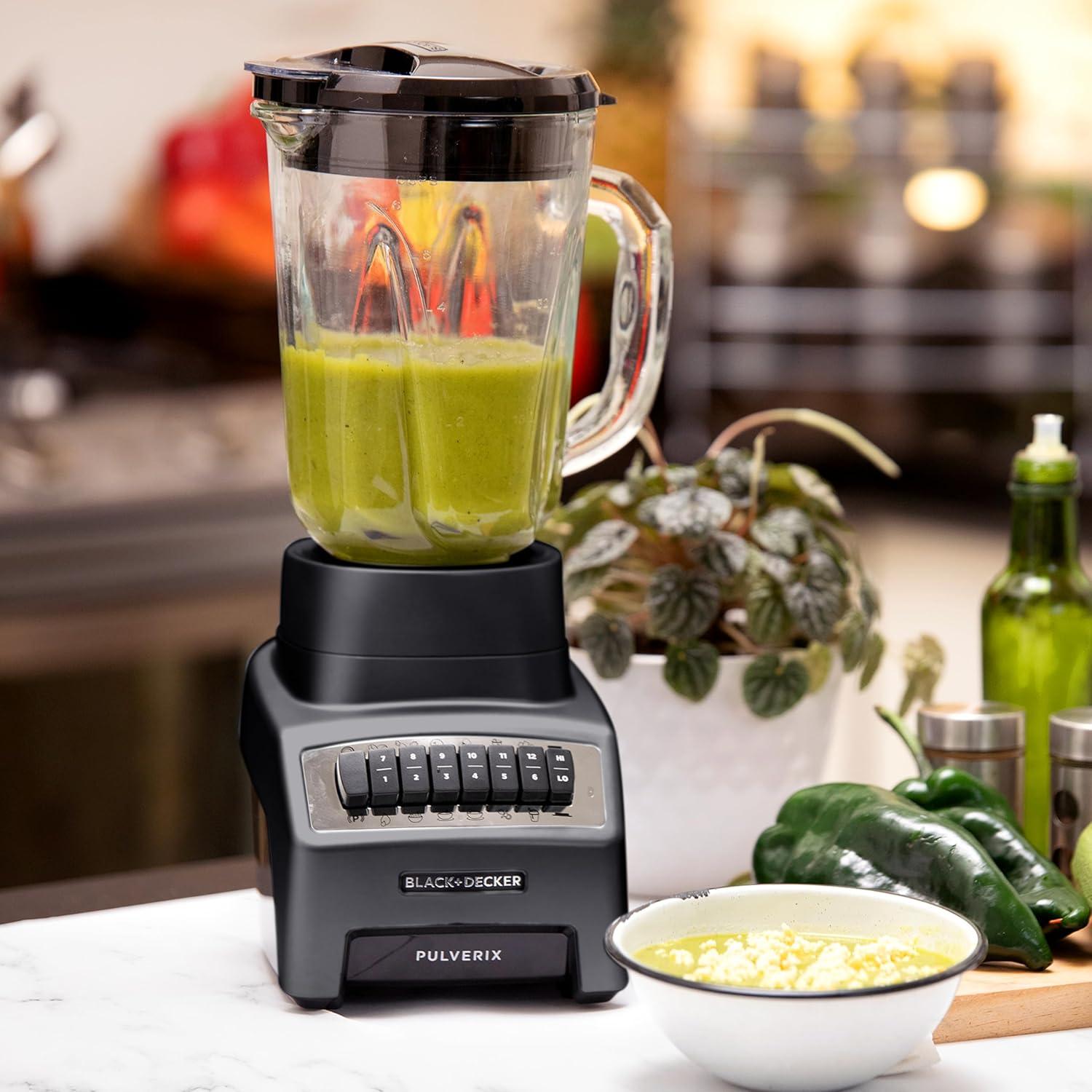 Licuadora Black+Decker Pulverix BL1140MB-MX 700W Jarra Vidrio 1.5 L + Vaso Personal 500 ml — imagen 9
