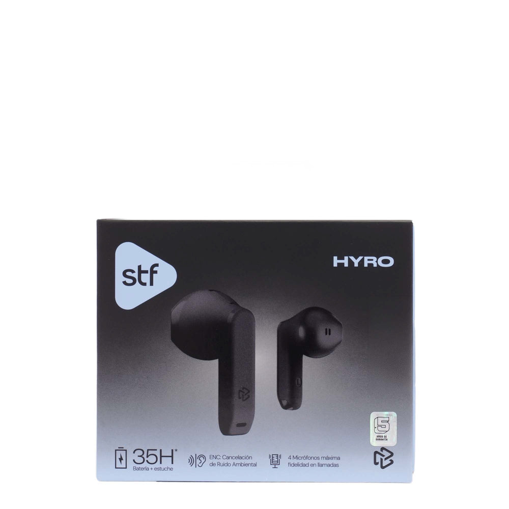 Audífonos Inalámbricos Tws HYRO STF 36hrs Uso ENC Negro — imagen 11