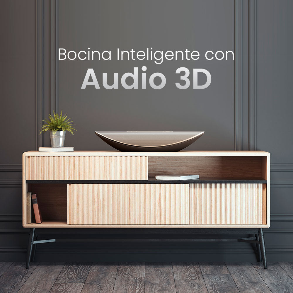 Bocina Crescent Cleer Audio 3D Beamforming Google Assistant Hi-Res & Diseño Único — imagen 3
