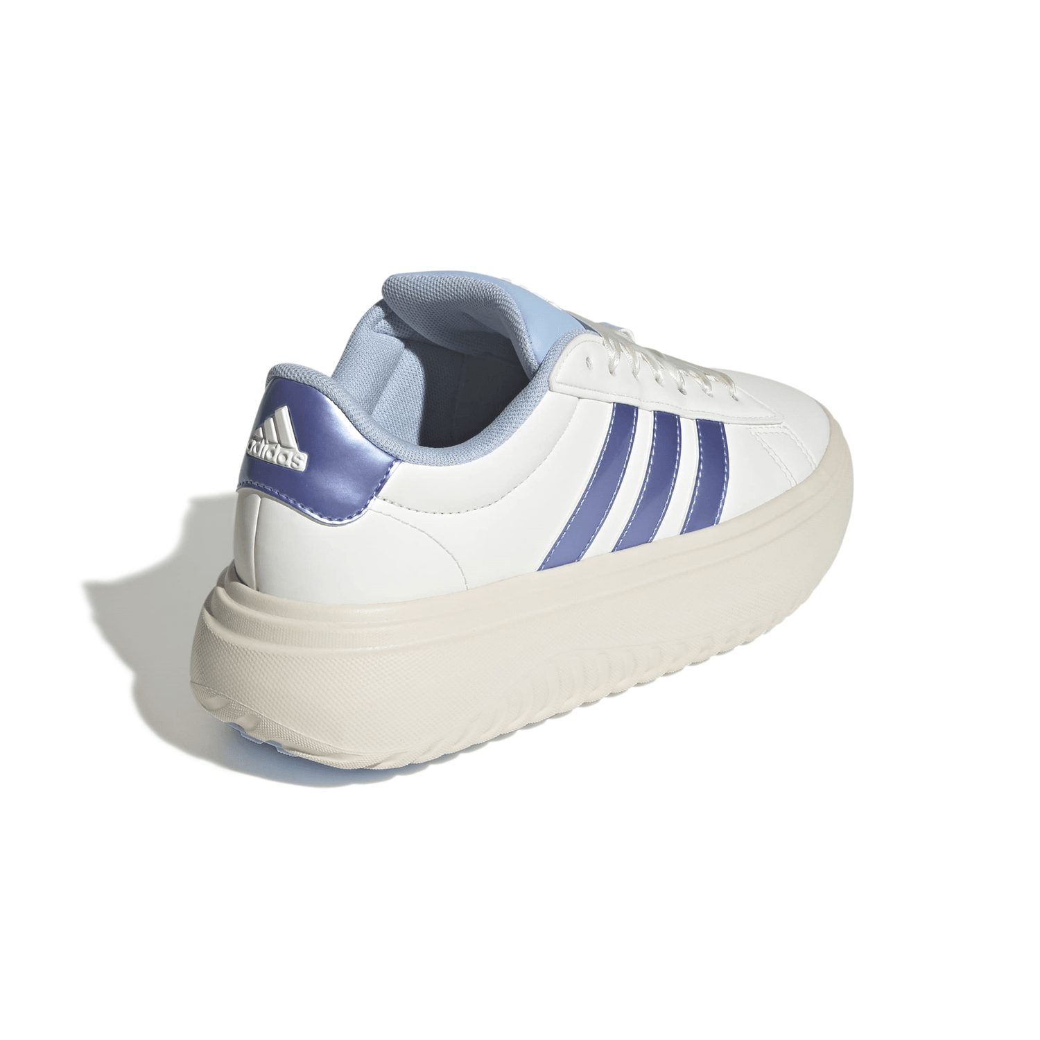 Tenis Adidas Grand Cour Dama Off White Plaforma Para Mujer — imagen 4