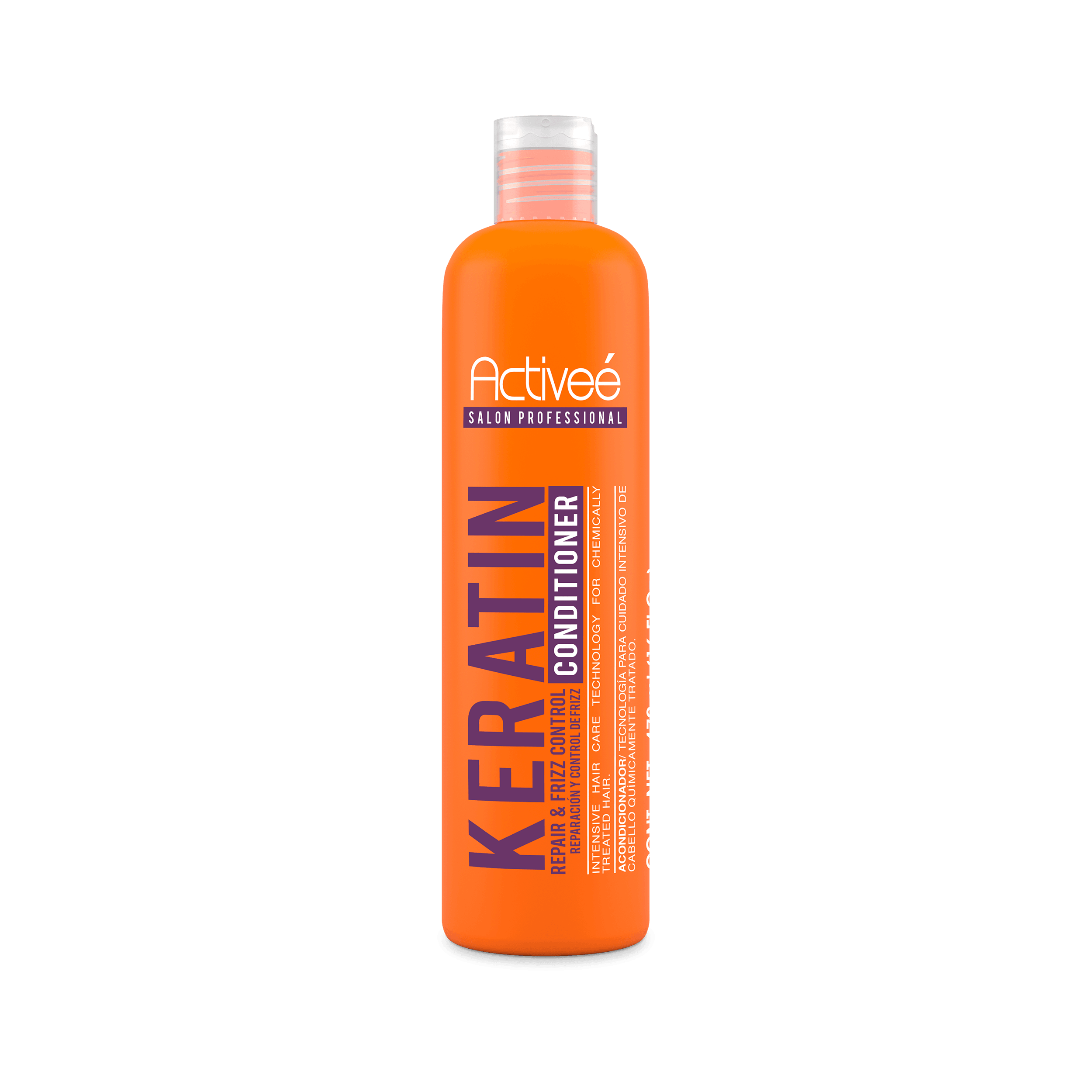 Acondicionador Activee Professional Keratin Tecnologia para cuidado Intensivo de Cabello Quimicamente tratado Libre de Sal — imagen 4